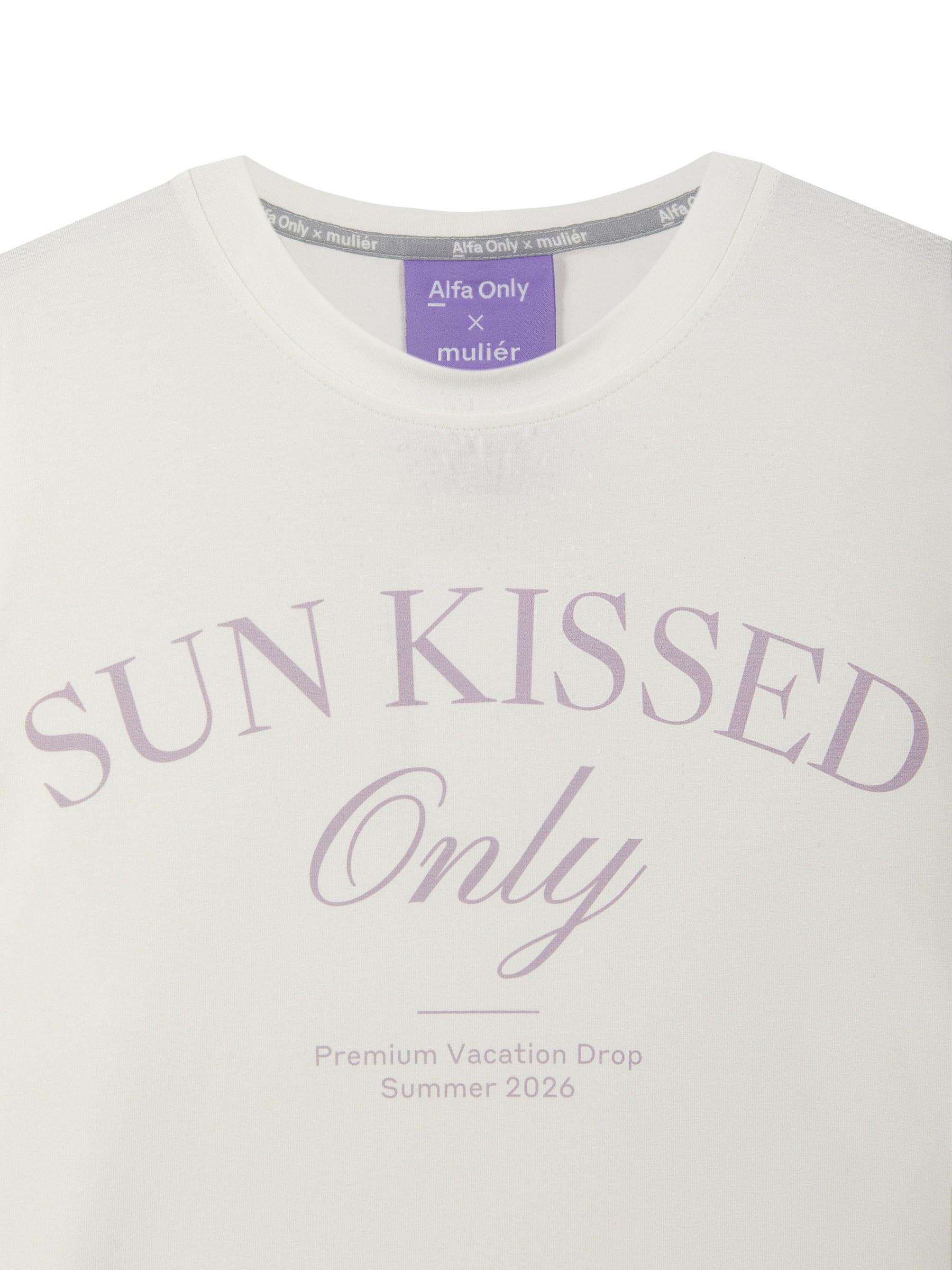 Футболка "Sun kissed only" белая - фото 2