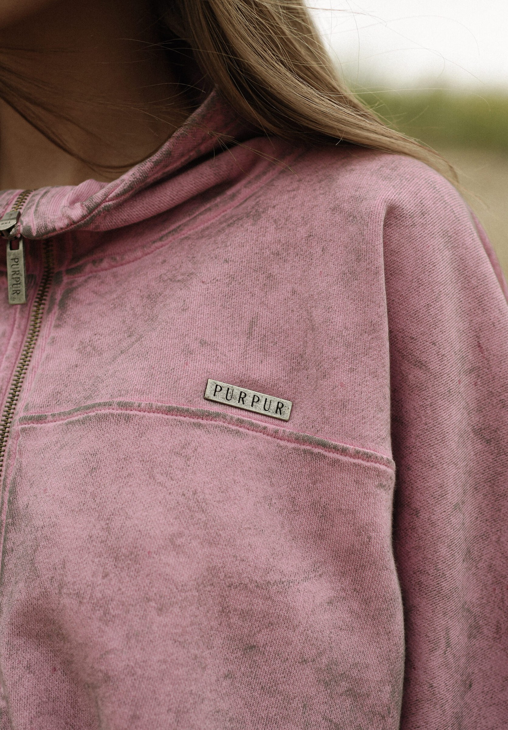 Худи ZIP HOODIE BOILED PINK - фото 5
