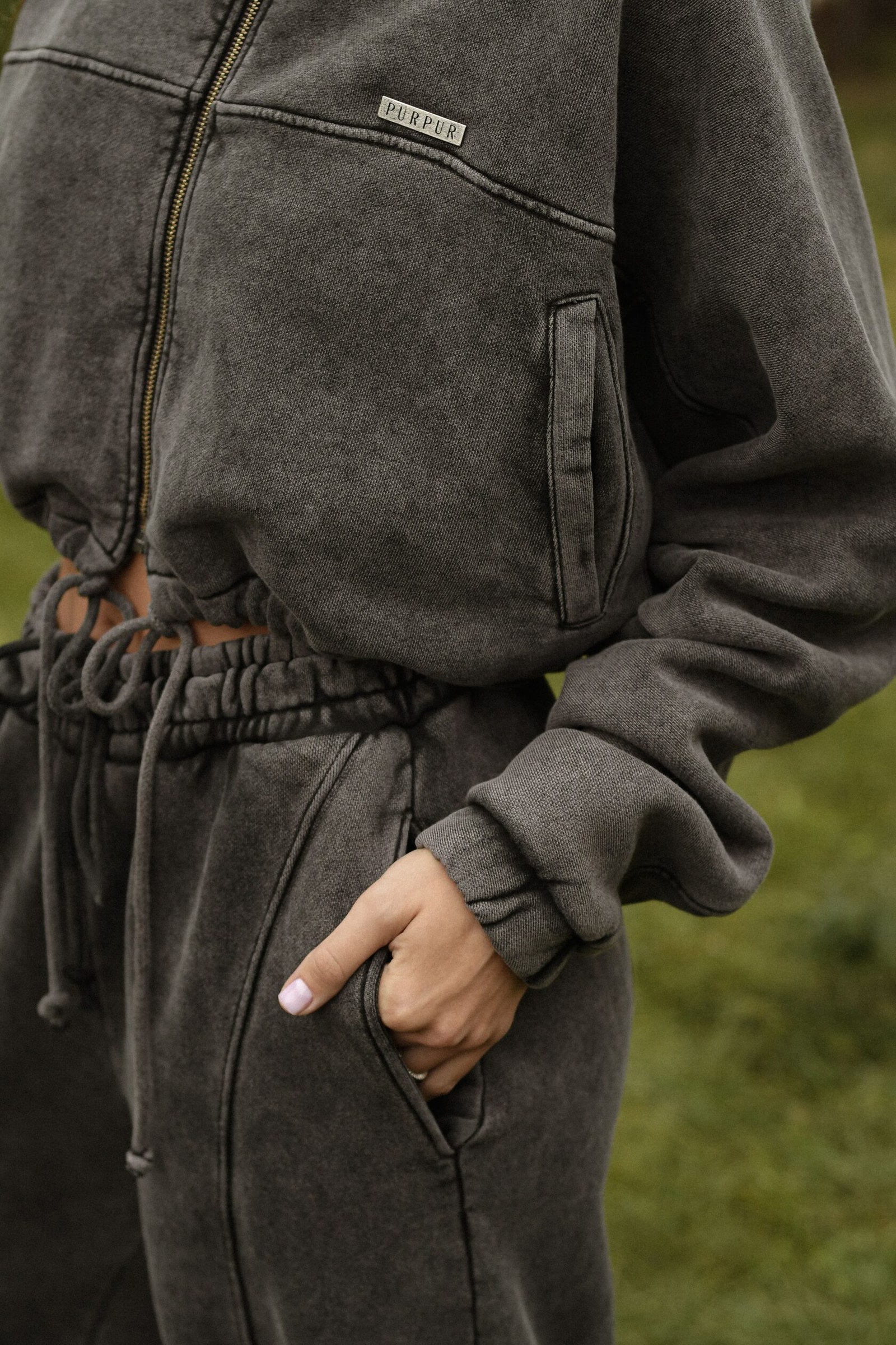 Худи ZIP HOODIE BOILED GRAPHITE - фото 3