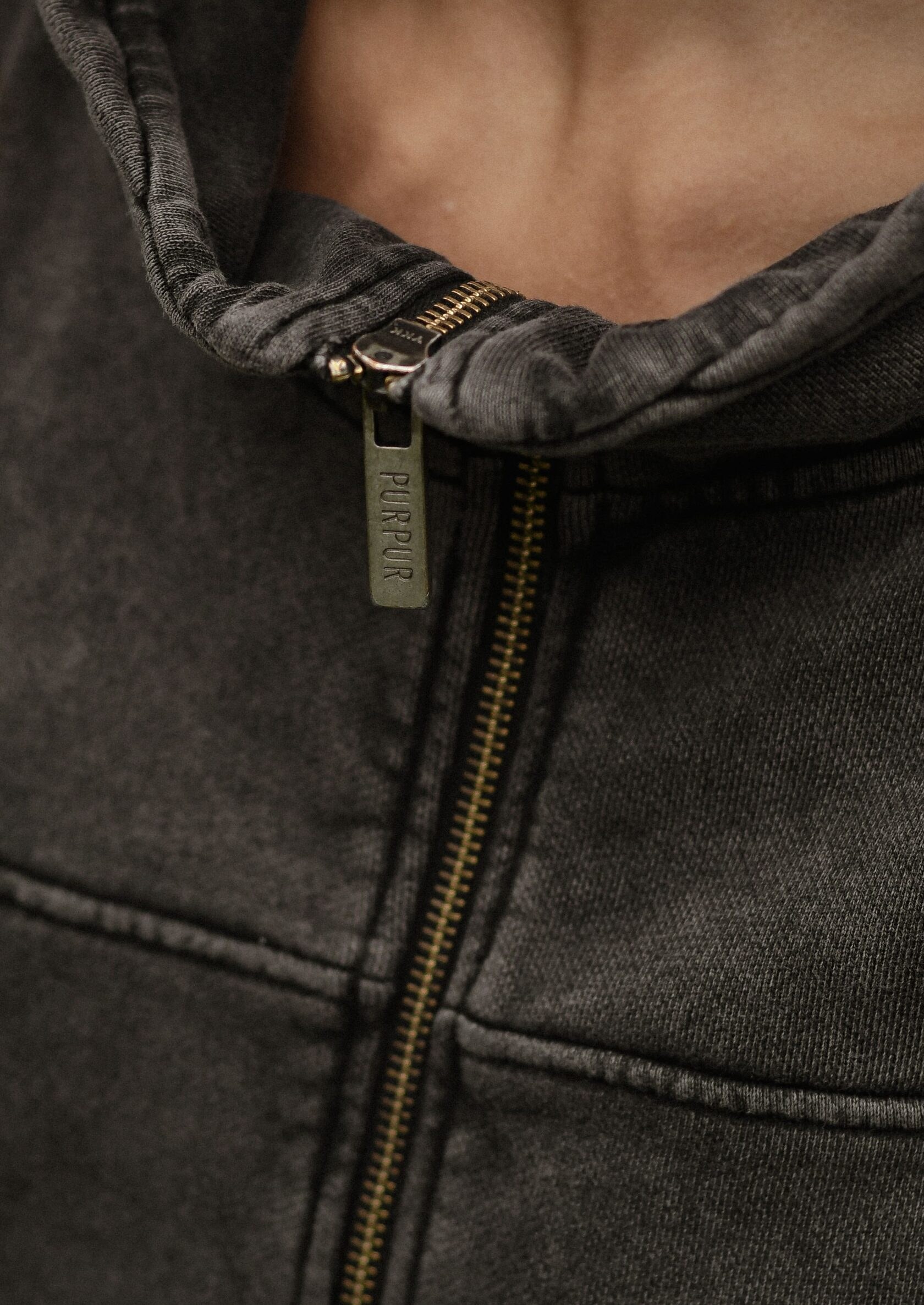 Худи ZIP HOODIE BOILED GRAPHITE - фото 4