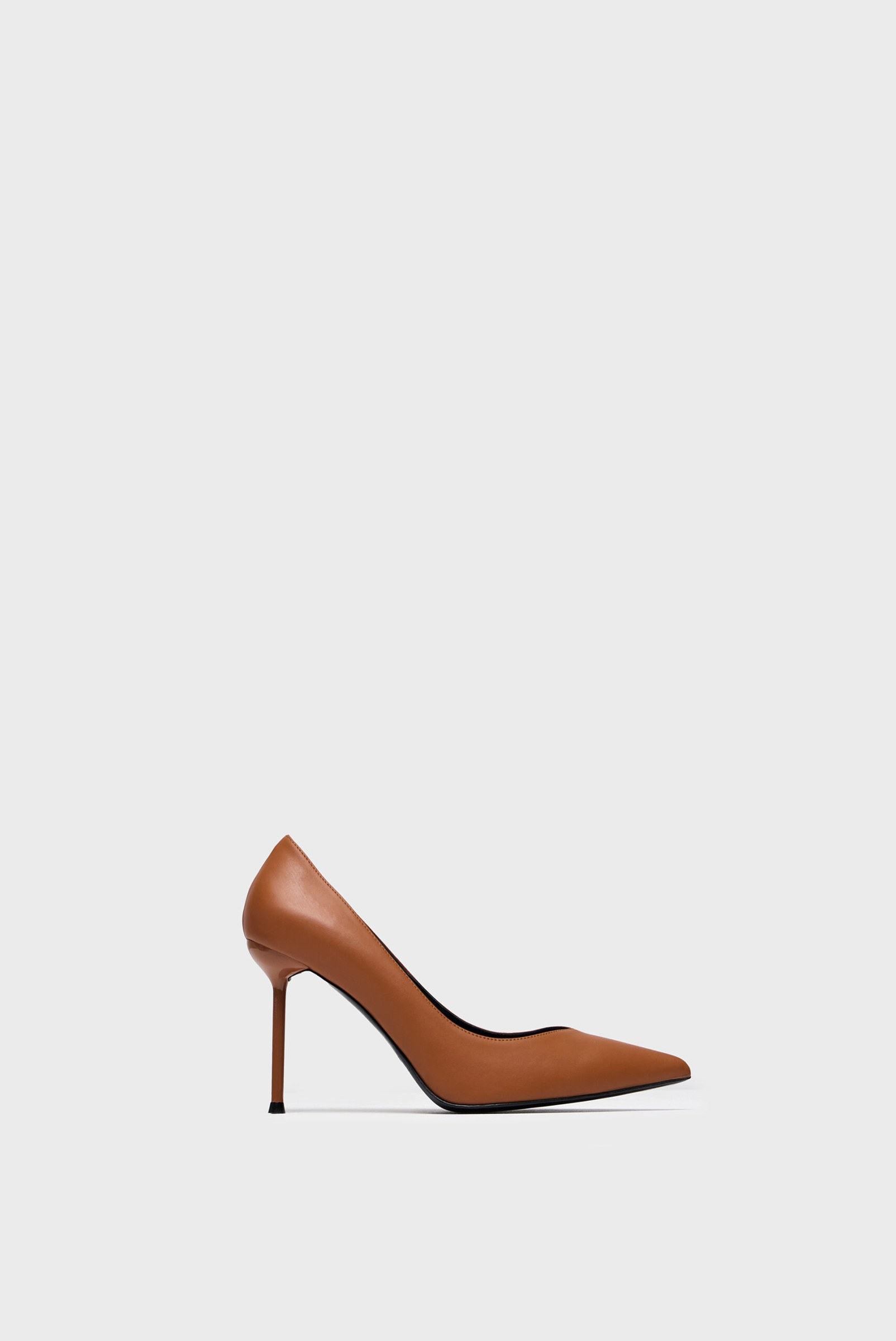 Туфли КЕЙТ 90 mm Табак кожа - NIKIHEELS