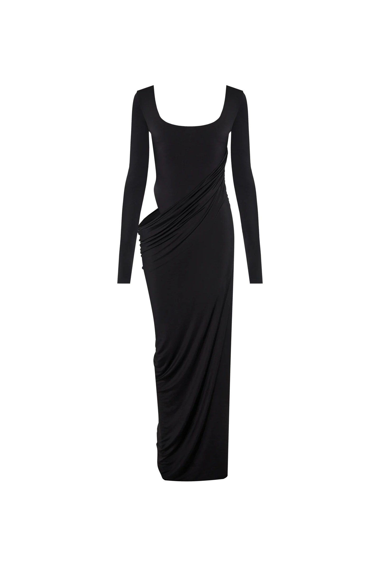 Платье Wave Sleeve Black - Encelade