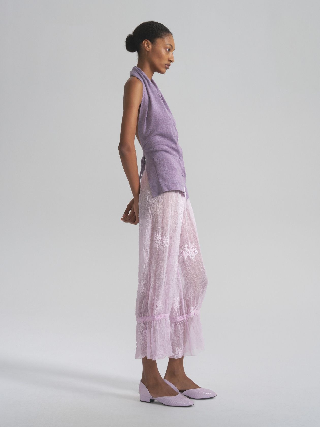 Луиза брюки прозрачные с шортами - фото 3
