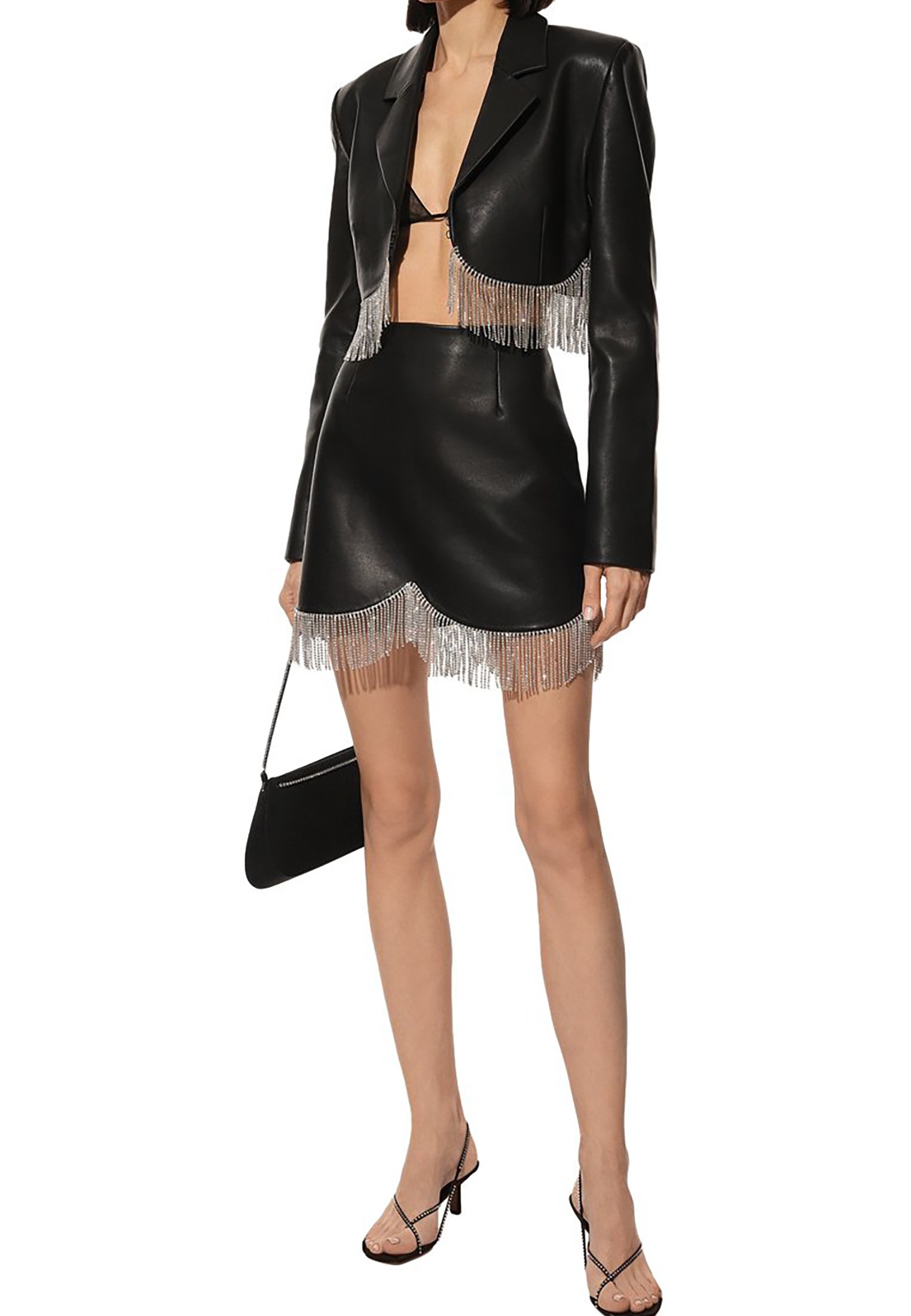 Mini Black Diamonds Skirt - Bats