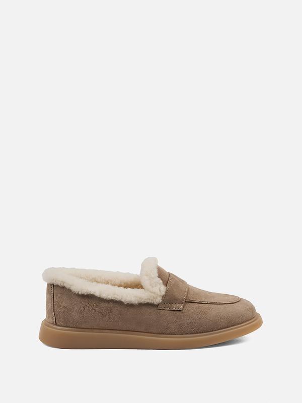 ЛОФЕРЫ С МЕХОМ CORTINA БЕЖЕВЫЙ - BL Brand