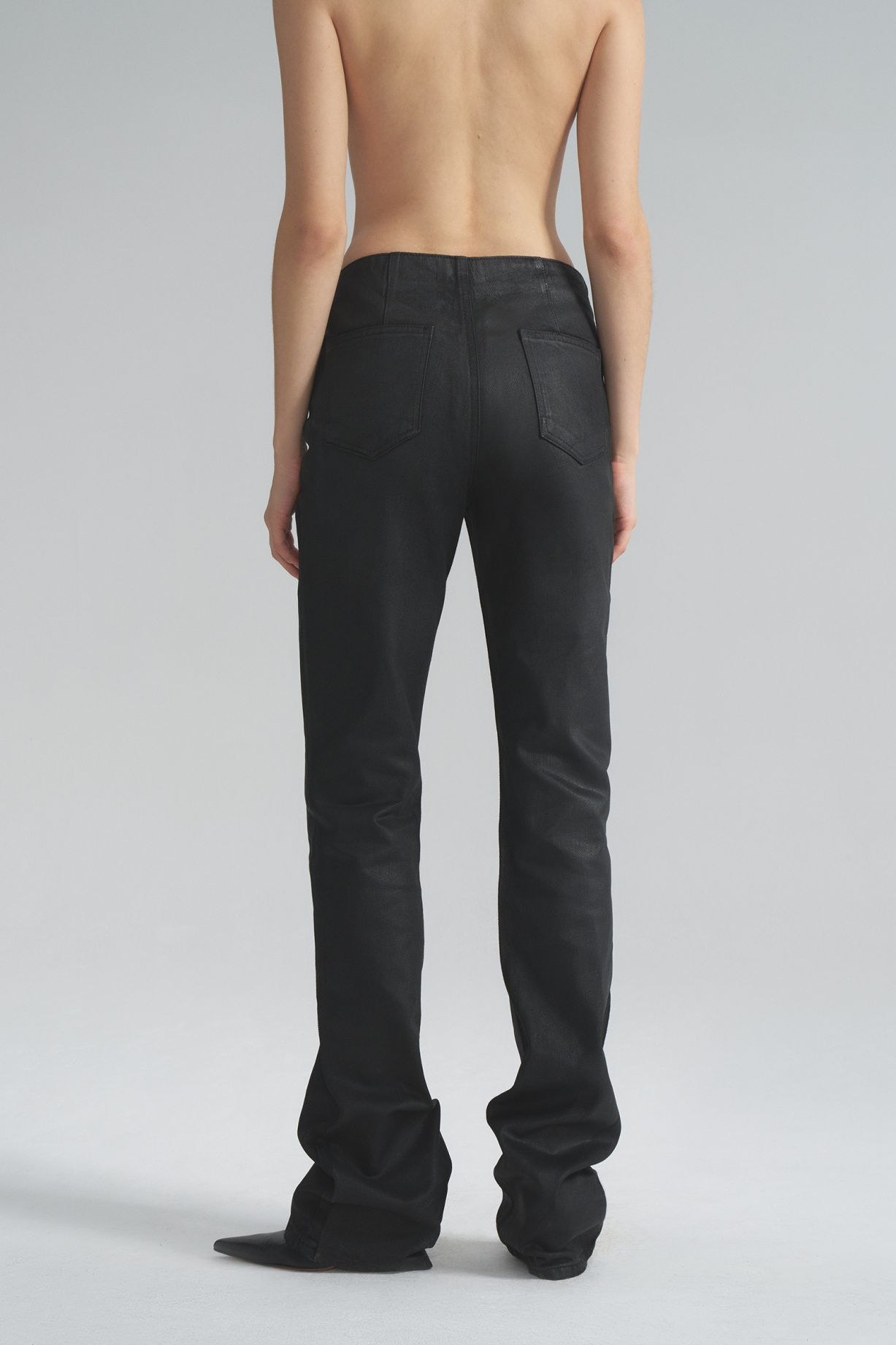 Jeans "Casting" with leather effect - фото 2