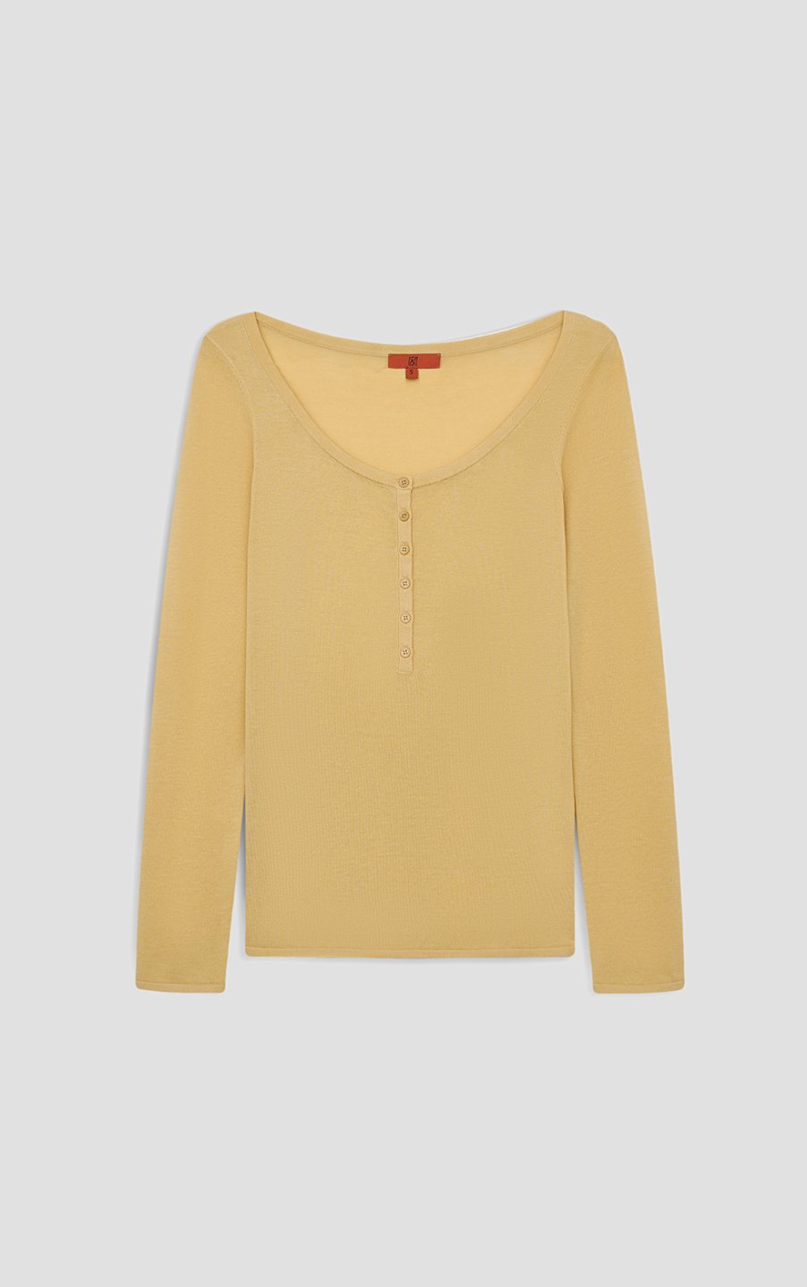 Лонгслив с пуговицами - фото 4