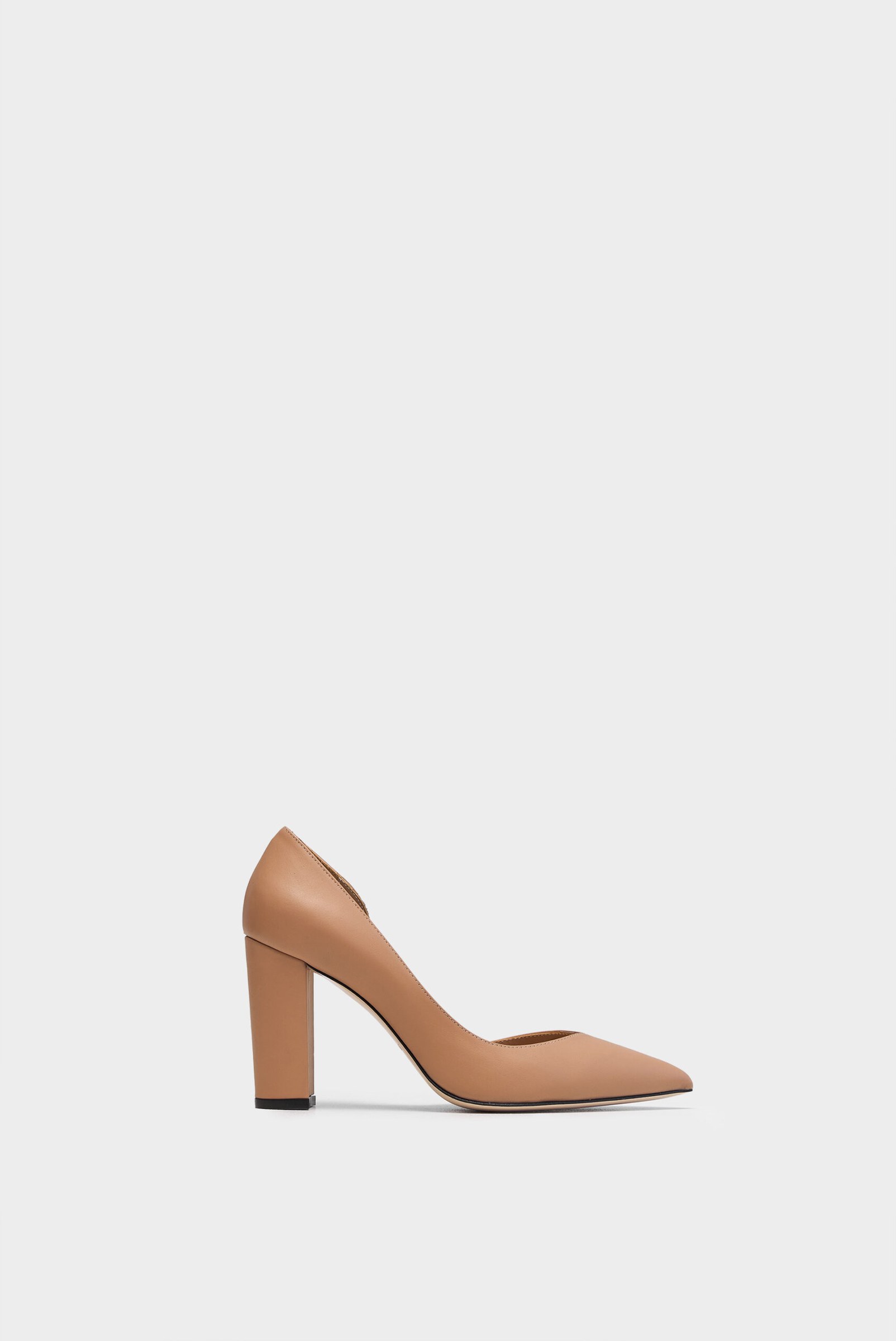Туфли ВИКТОРИЯ 90 mm Бисквит кожа — NIKIHEELS