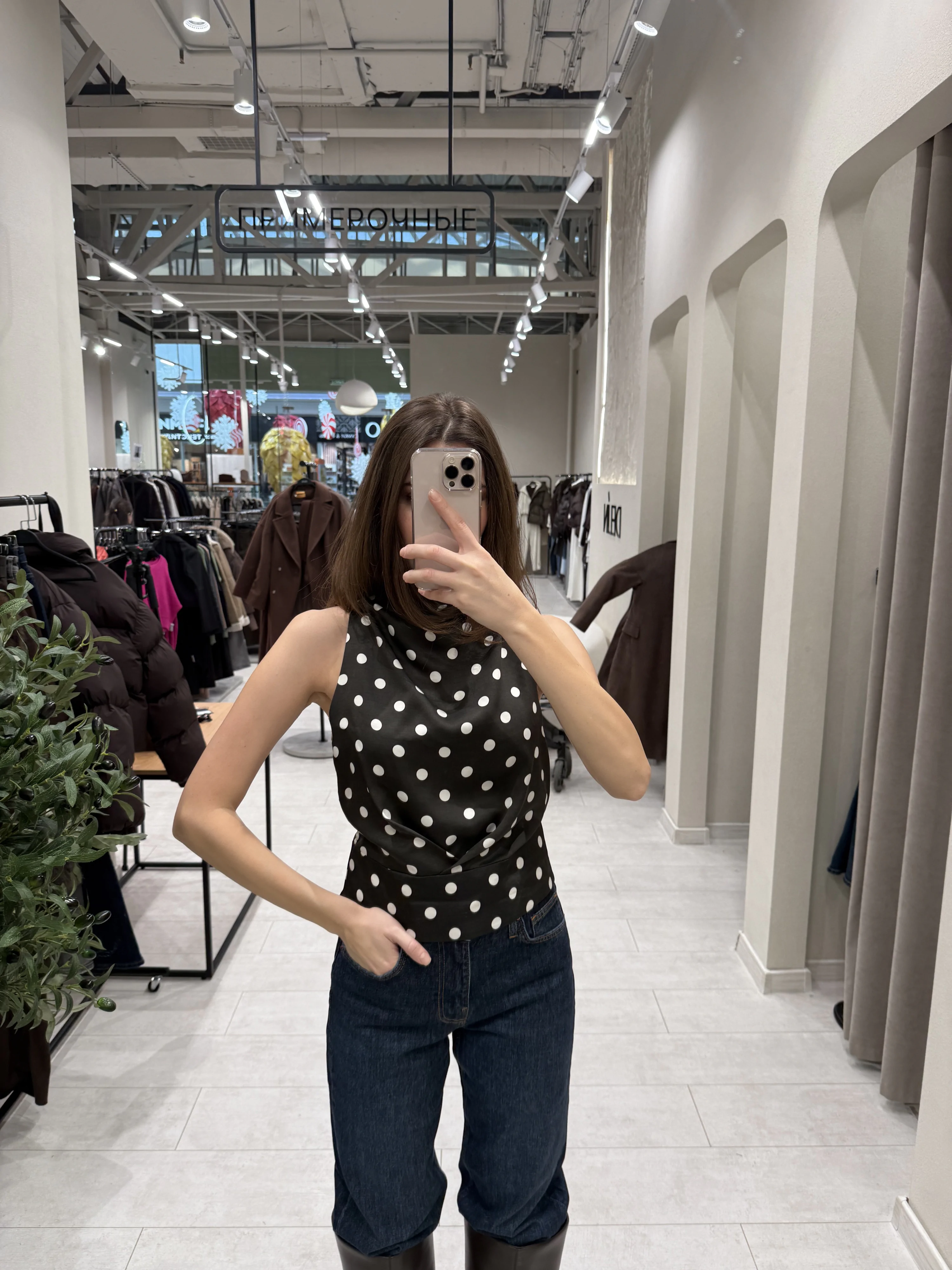 TOP "HALTER" polka dot - фото 2