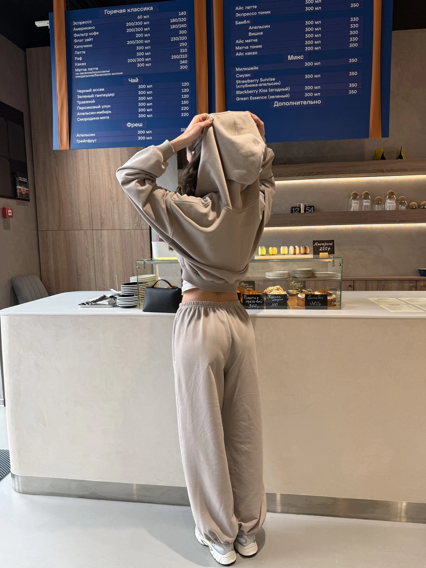 Zip hoodie Cappuccino - фото 5