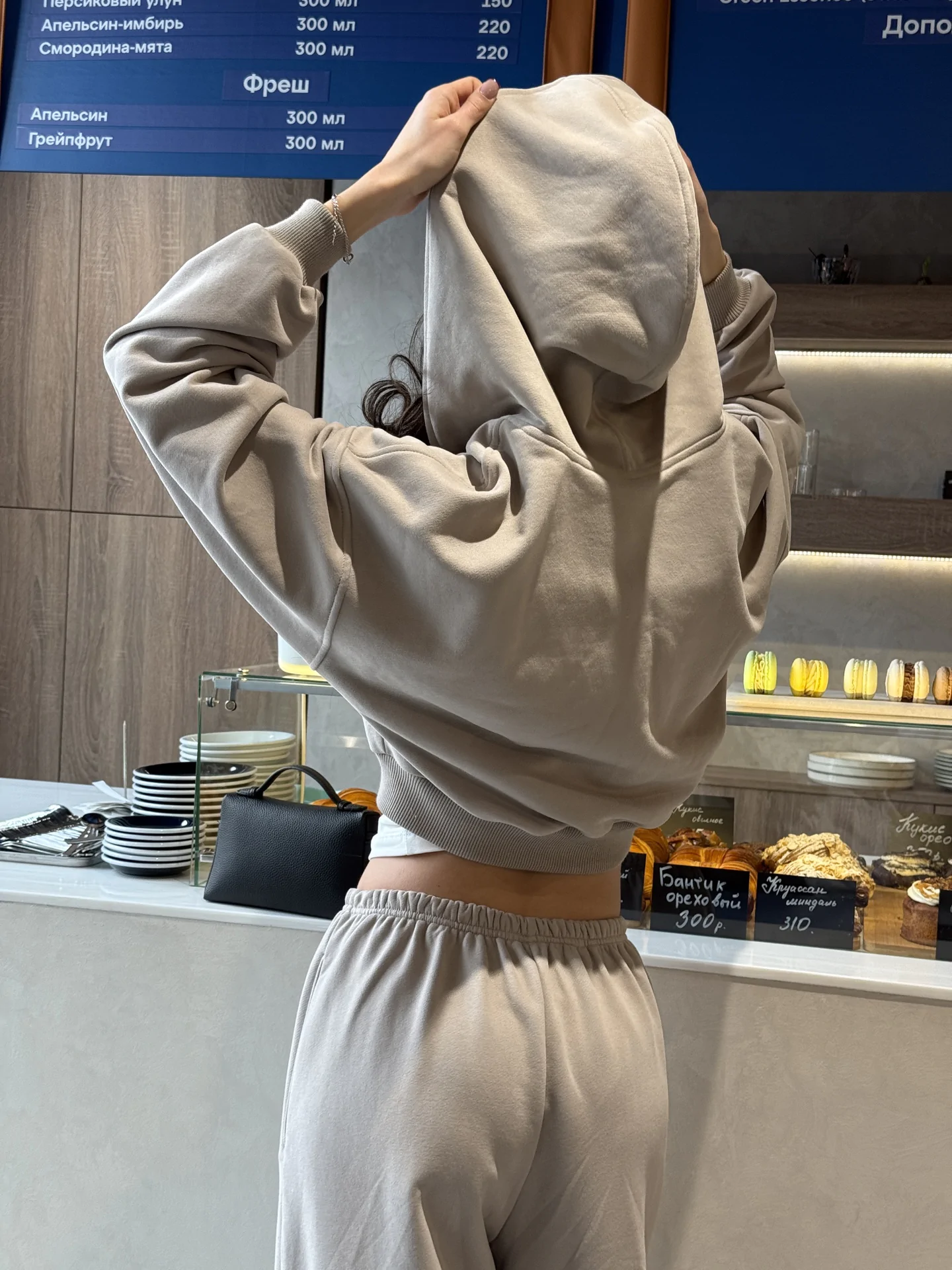 Zip hoodie Cappuccino - фото 6