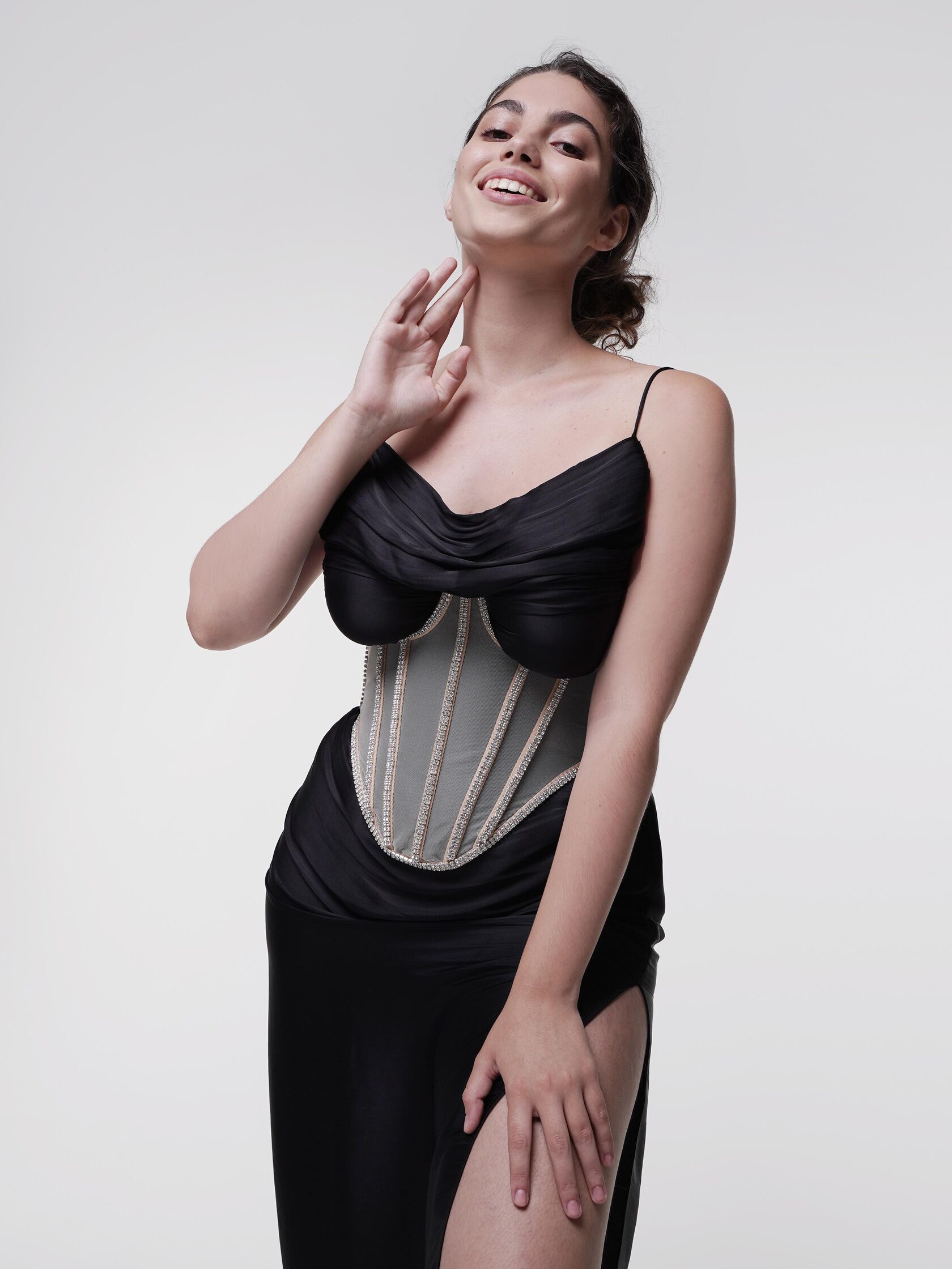 Корсет 90/60 Завышенный со Стразами — Munique