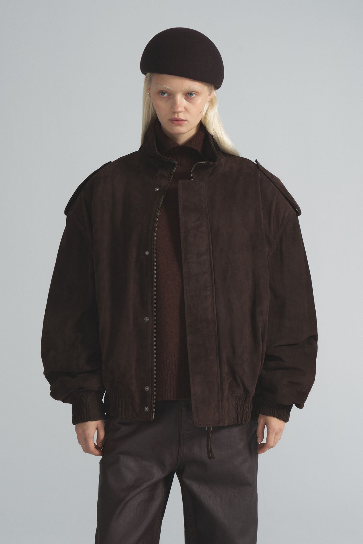Suede bomber Jacket - фото 2