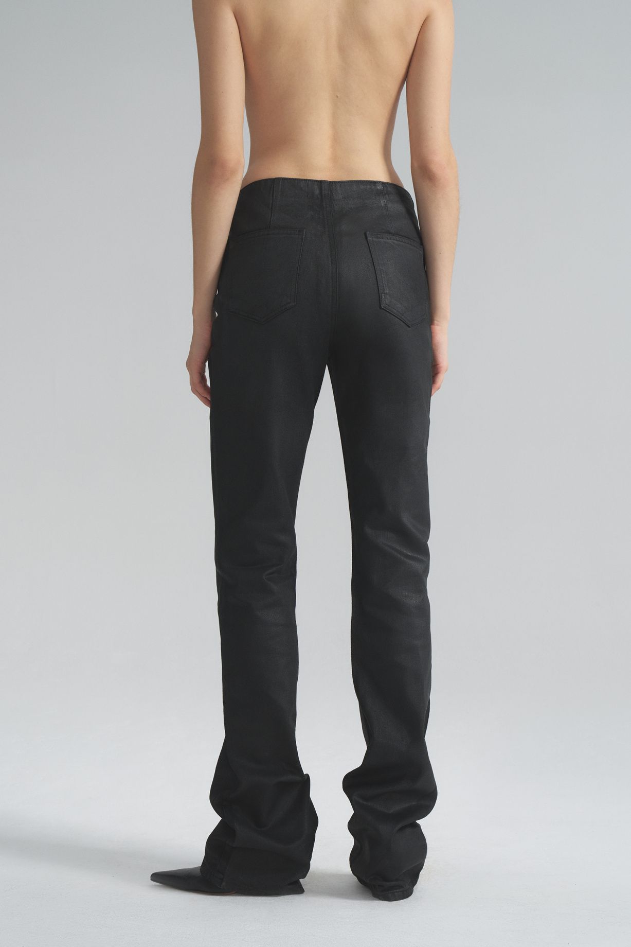 Jeans "Casting" with leather effect - фото 2