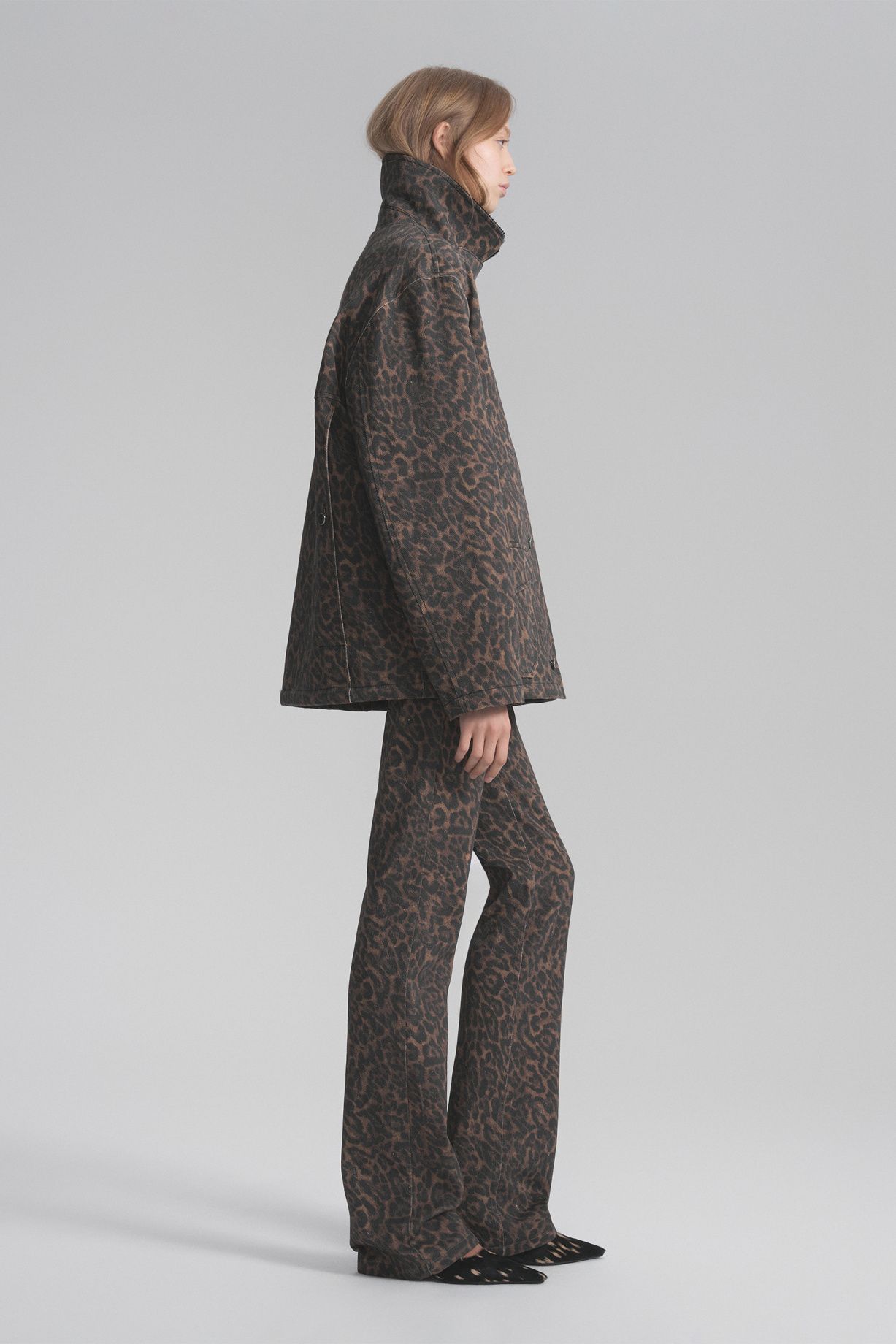 Casting jeans with leopard print - фото 3