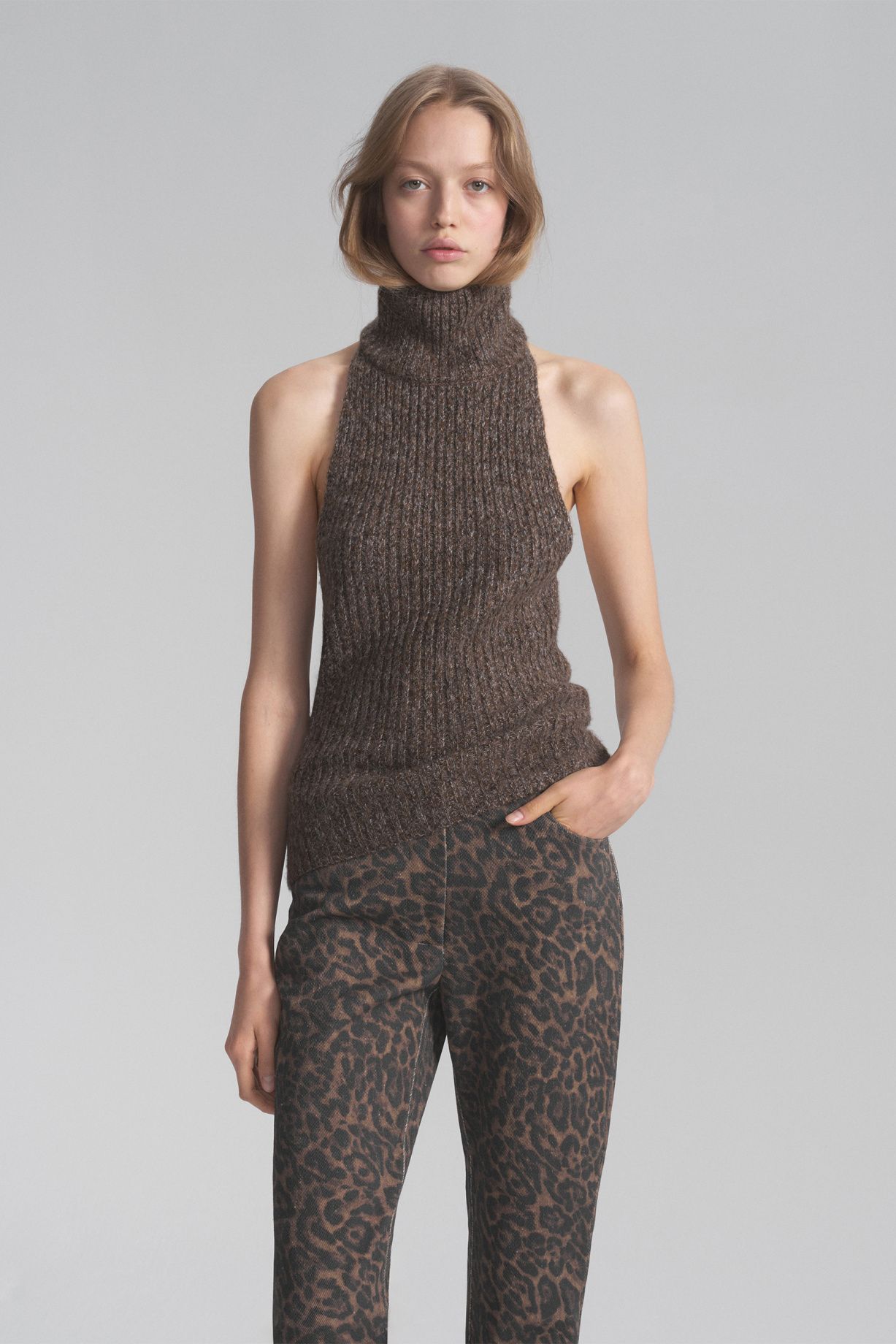 Casting jeans with leopard print - фото 5