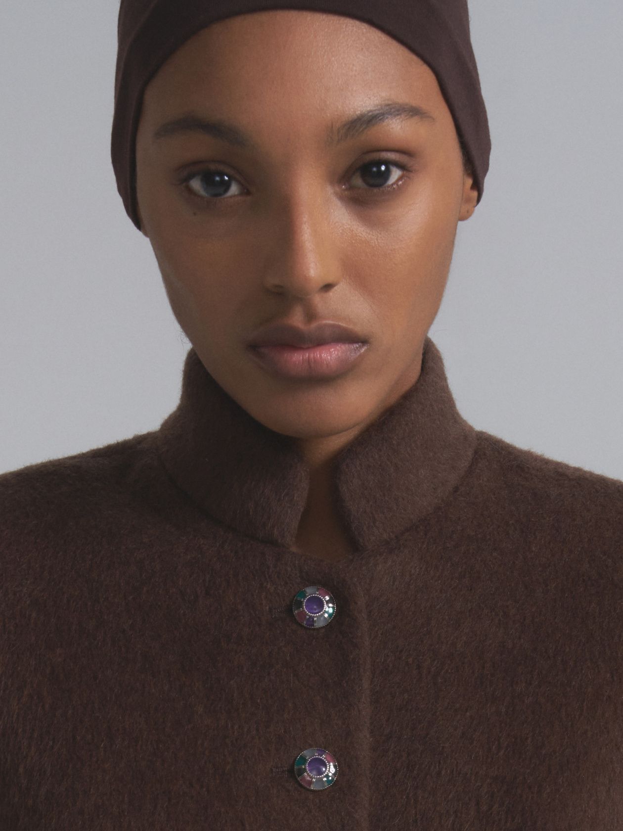 Agnes wool and cashmere jacket with vintage buttons - Level44
