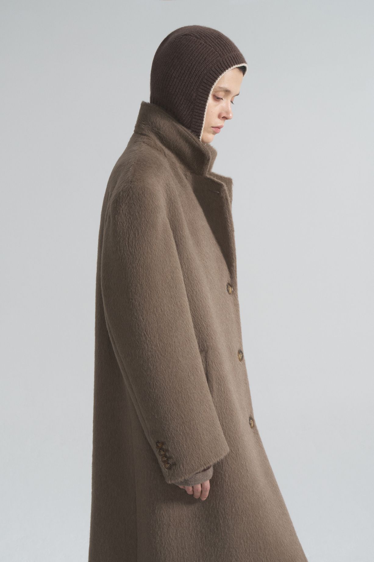 Alpaca Wool Coat - фото 5
