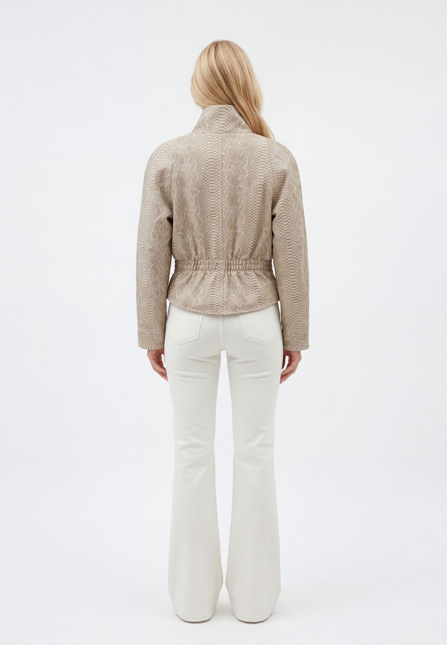 Жакет Snake молочный - фото 5