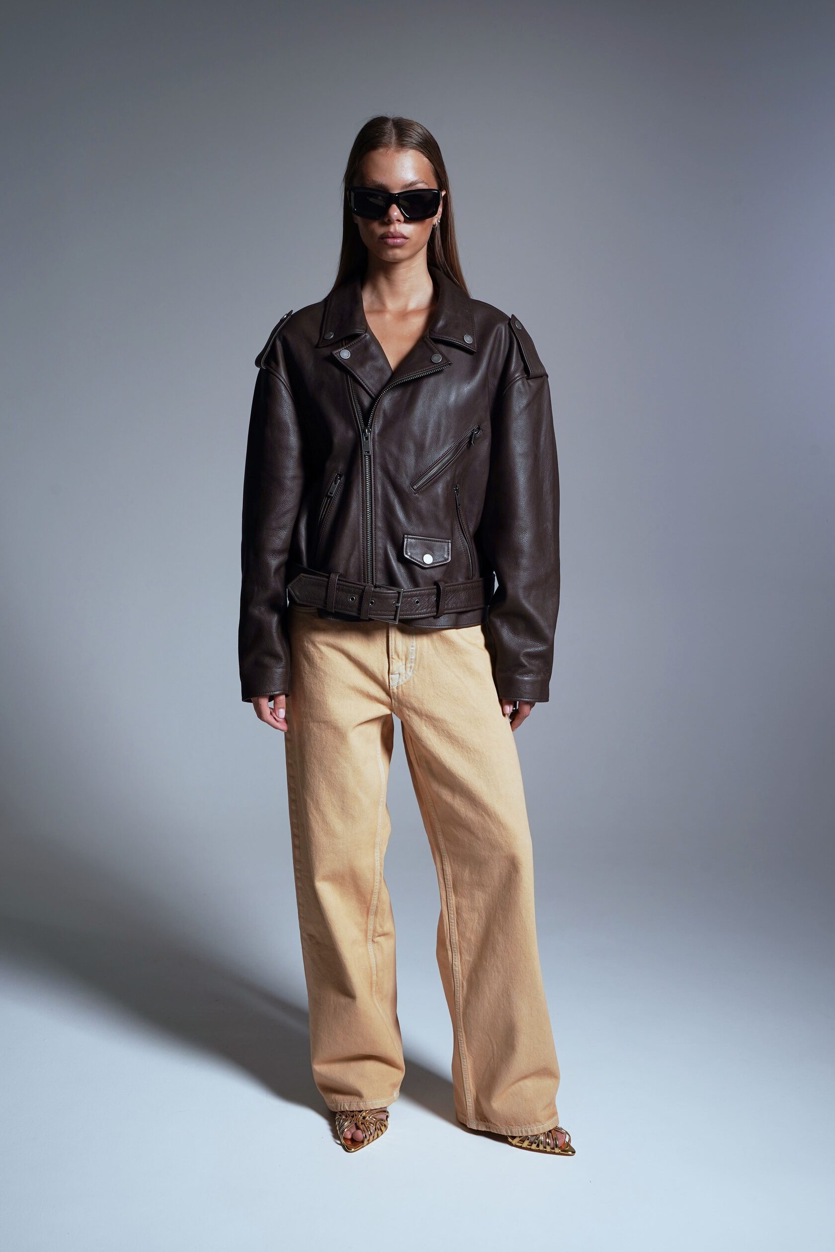 Куртка LOOSE BLACK СOFFEE — Purpur