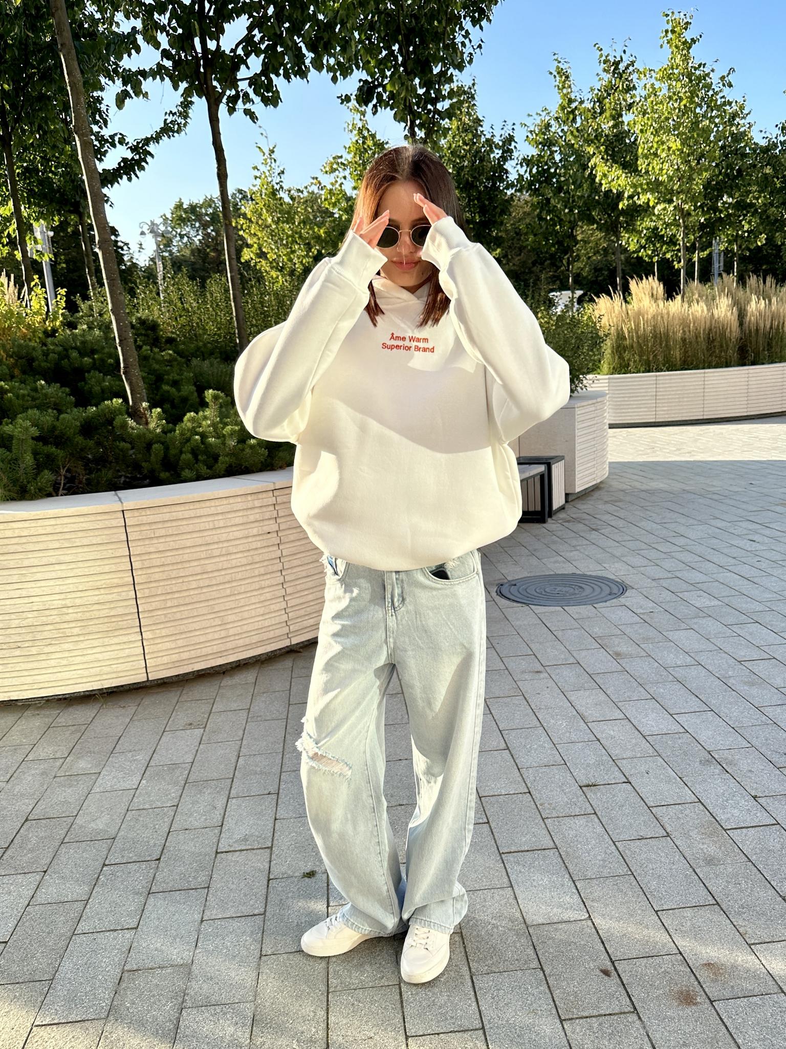 Худи „Base” в цвете Warm White - фото 2