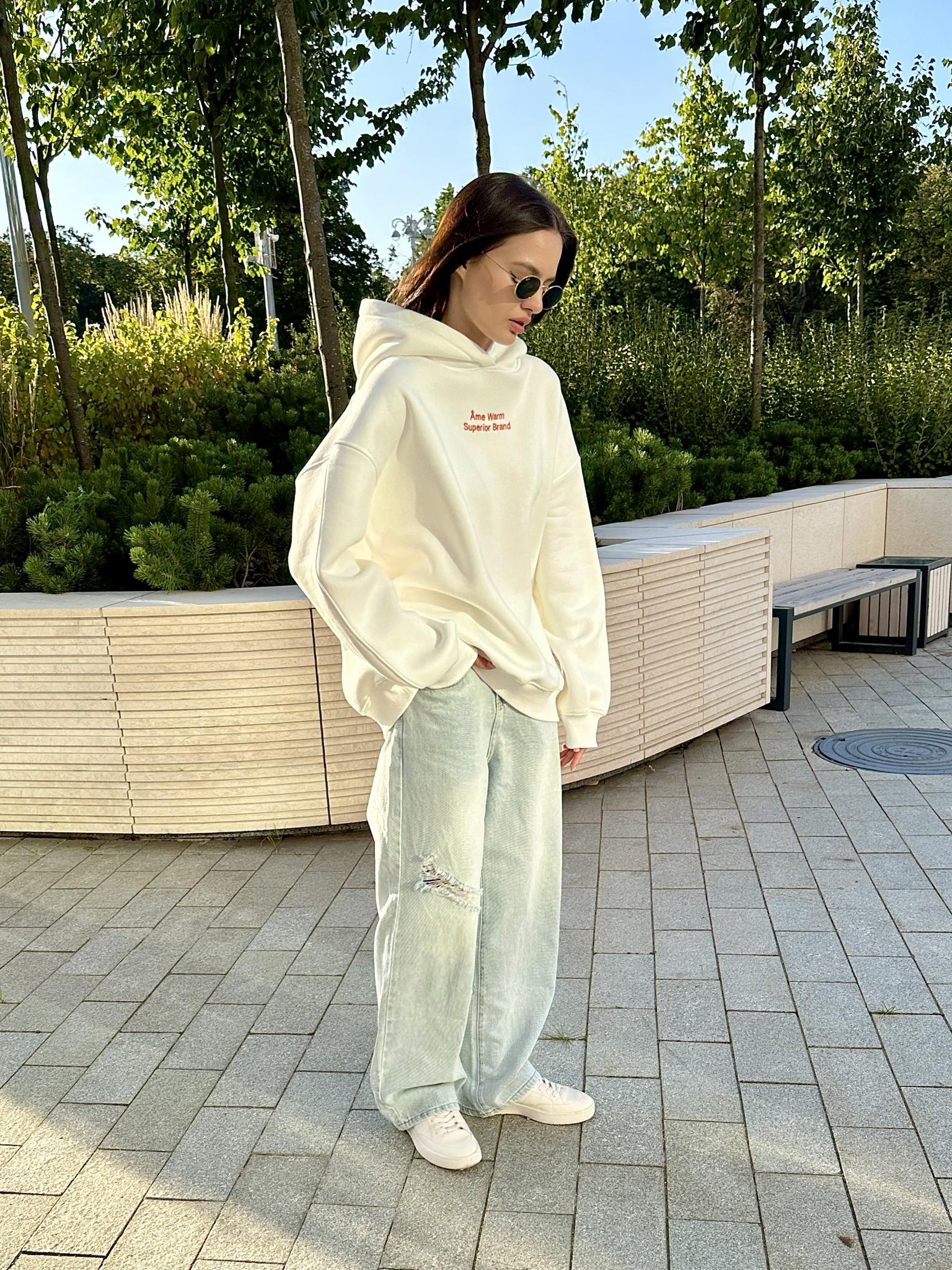 Худи „Base” в цвете Warm White - фото 3