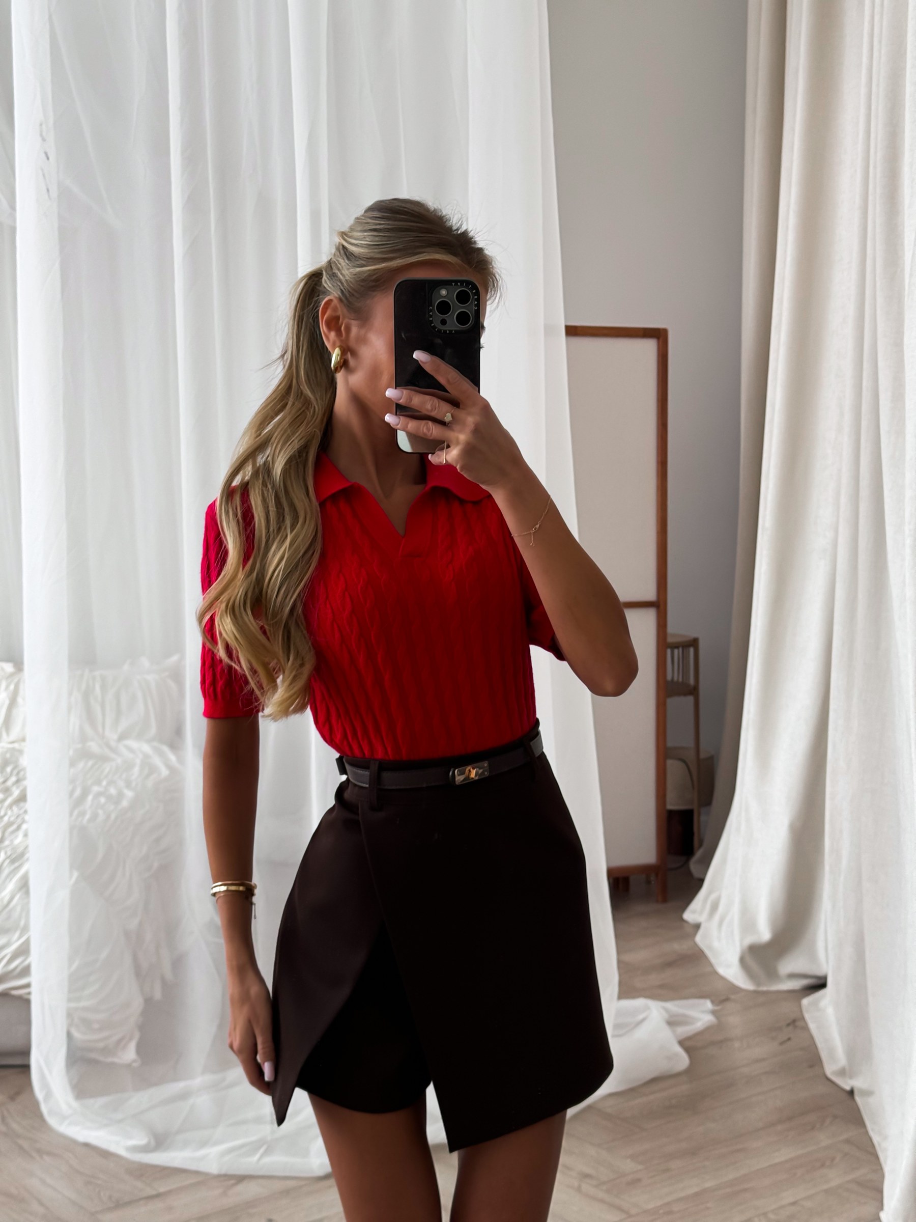 Шорты-юбка с боковым разрезом — Indress