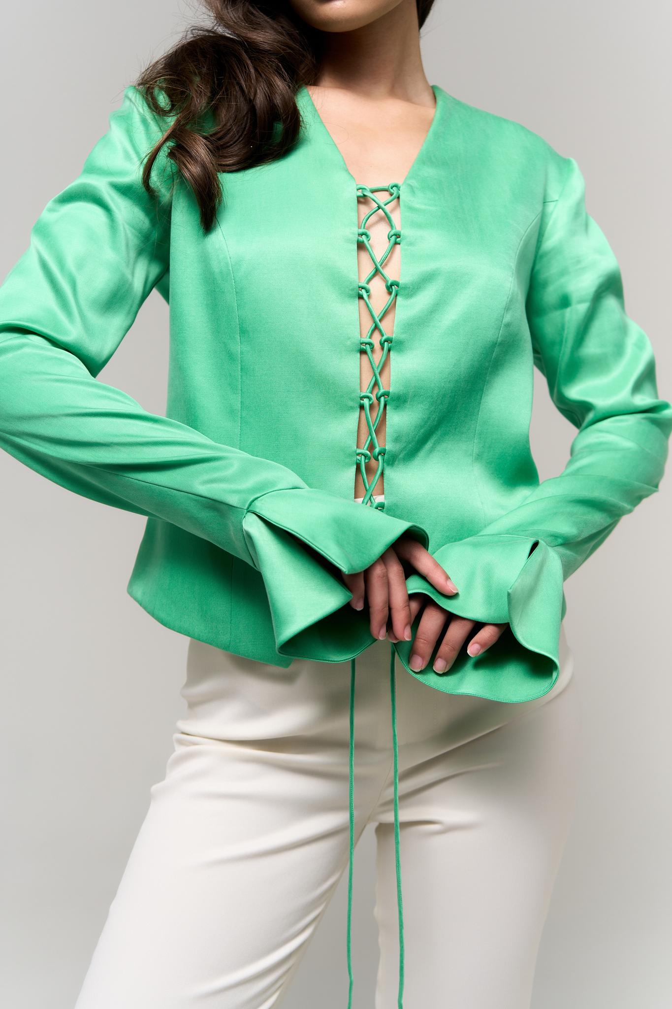 Жакет-блуза Office siren green - фото 3