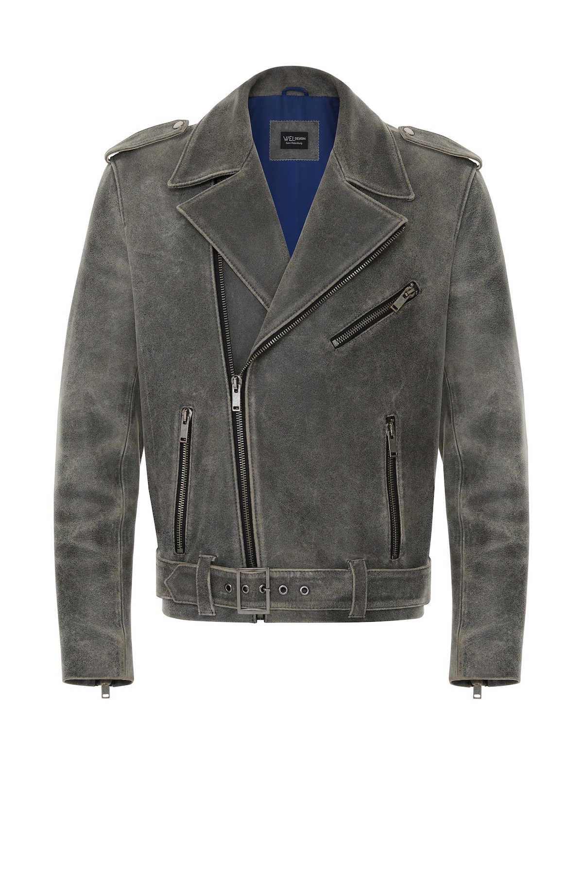 Классическая модель косухи из винтажной кожи — Vel
