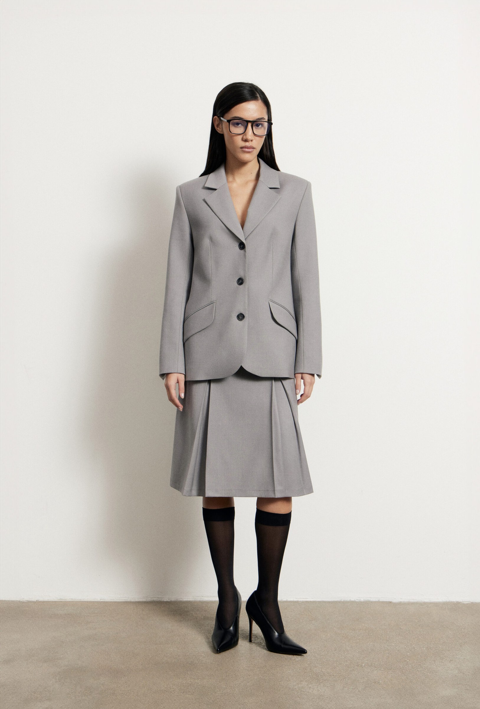 Однобортный жакет Slate Gray - Ruee