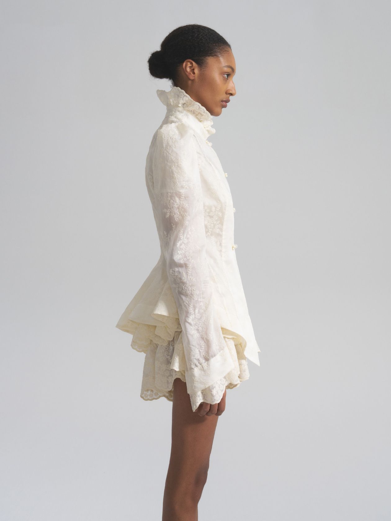 Giselle blouse-jacket with openwork embroidery - Level44