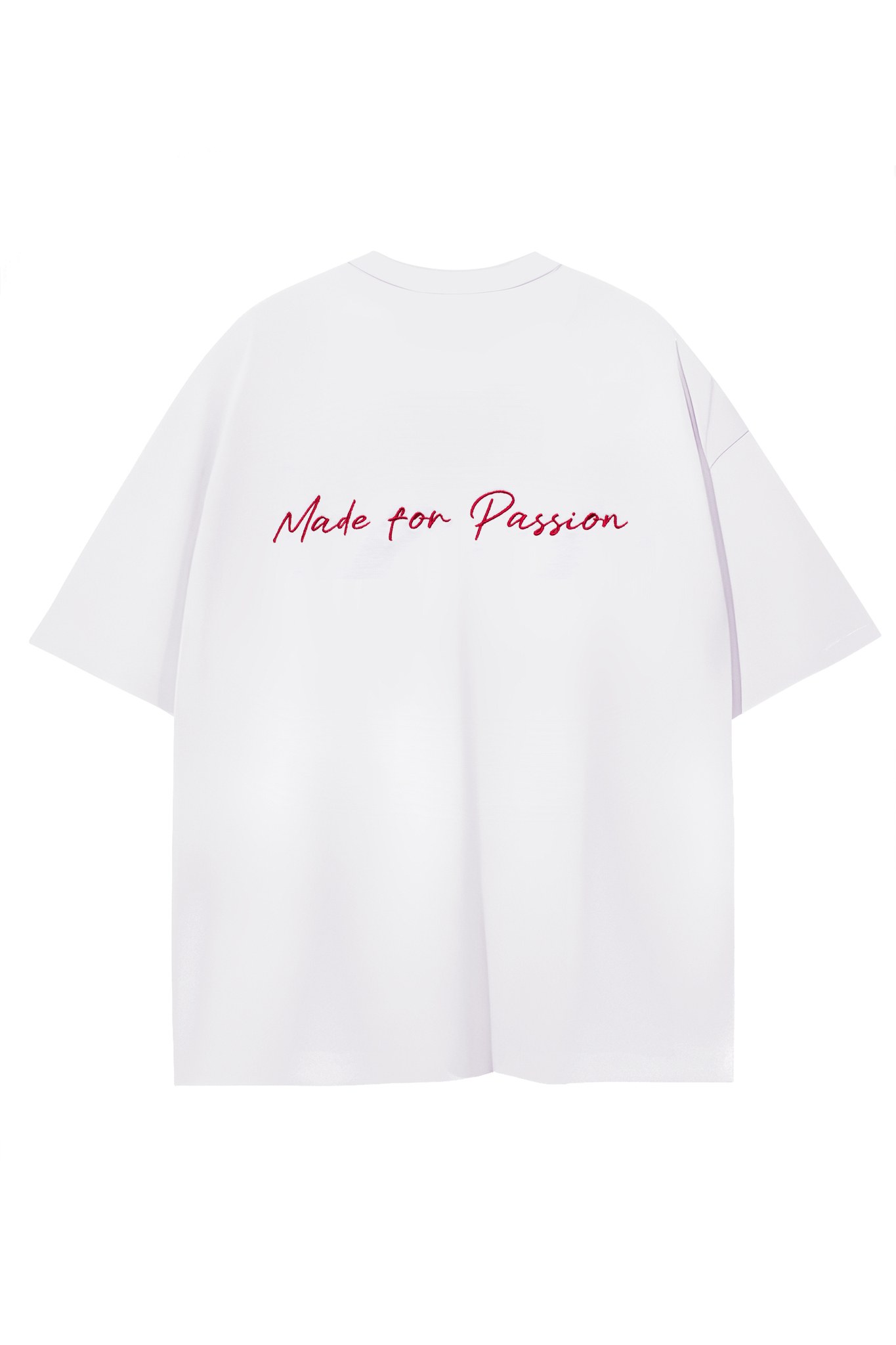«Made for passion» Футболка унисекс с вышивкой. (s-m / белый) — BCLB