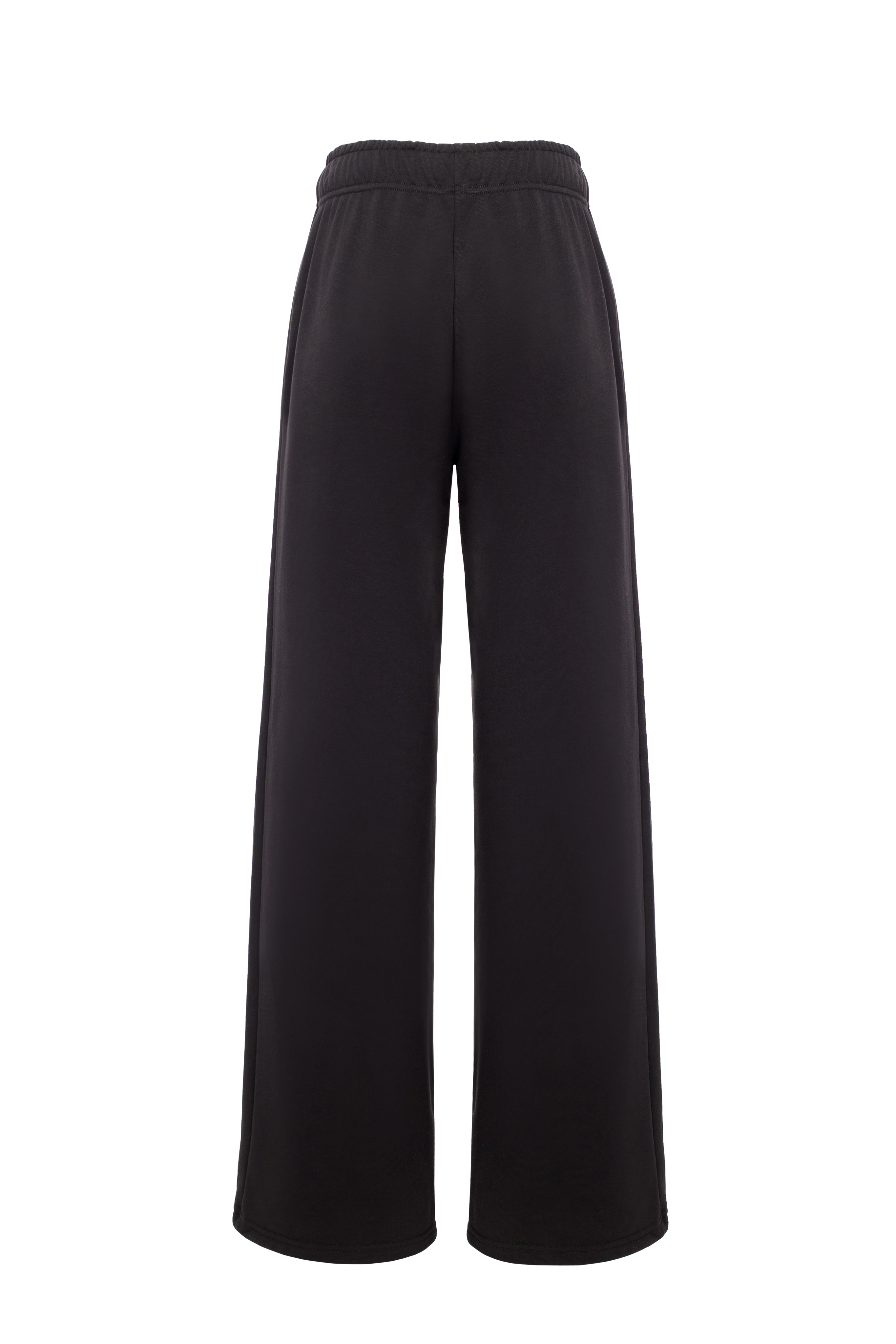 «Sweatpants in love» Брюки с рельефами на кулисе. (xs-s / черный) - фото 2