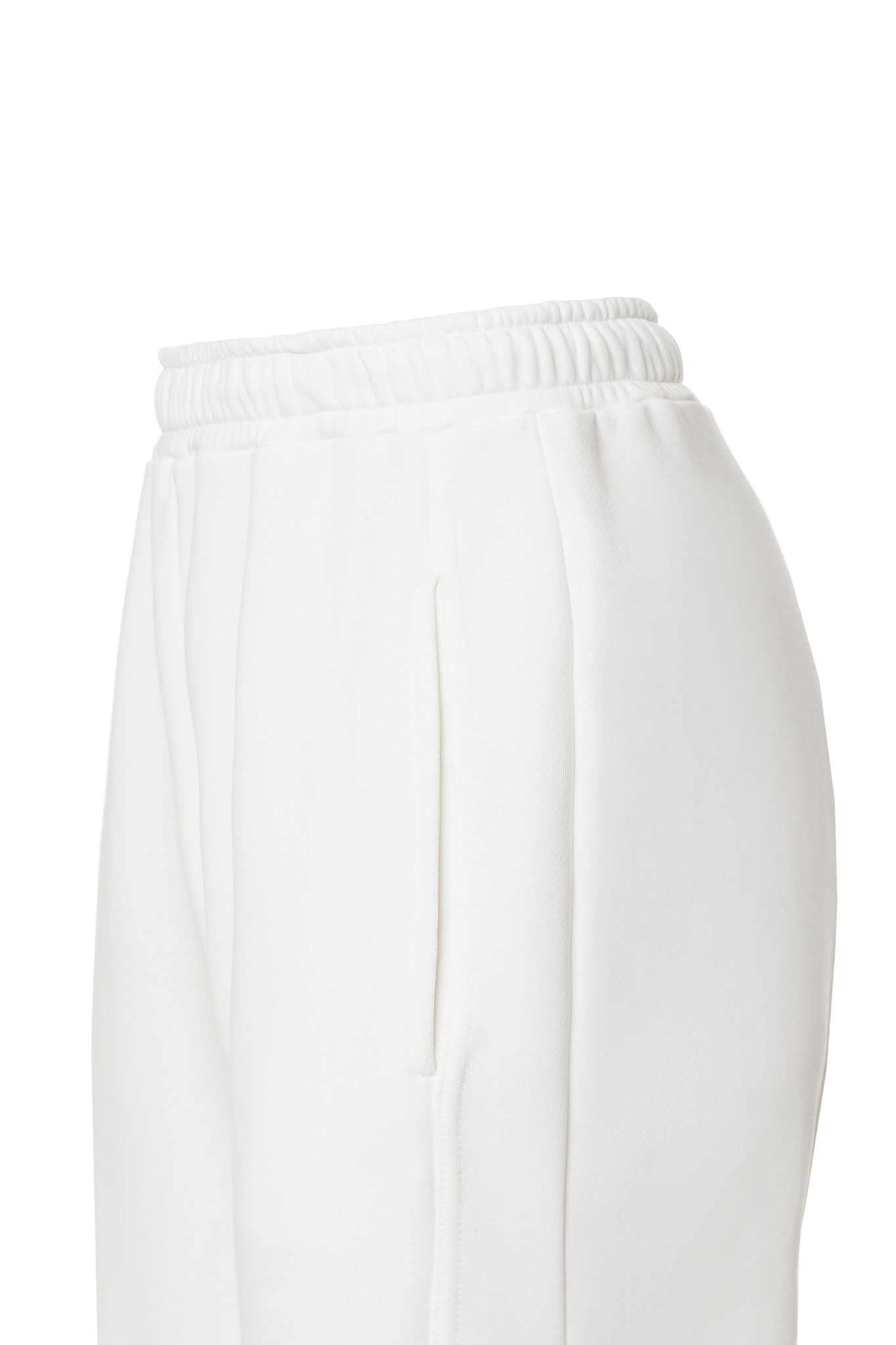 «City vibe sweatpants» Брюки на кулисе. (xs-s / белый) - фото 3