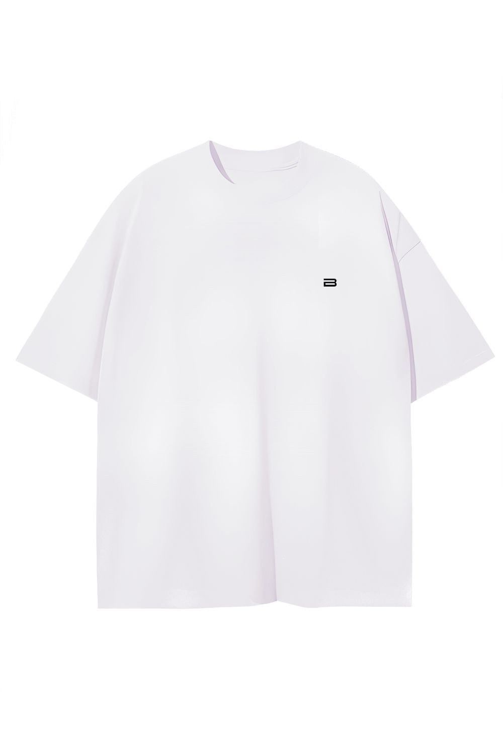 «Plain t-shirt» Футболка унисекс свободного кроя (s-m / белый) — BCLB
