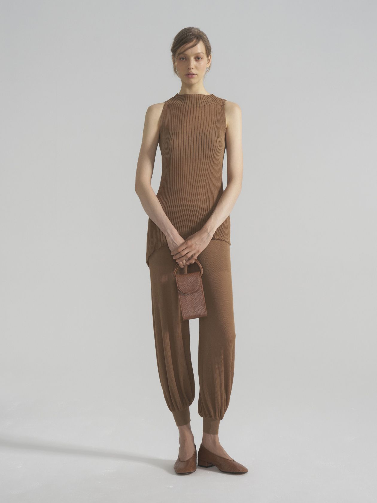Yasmin wide leg pants with cuff - фото 2