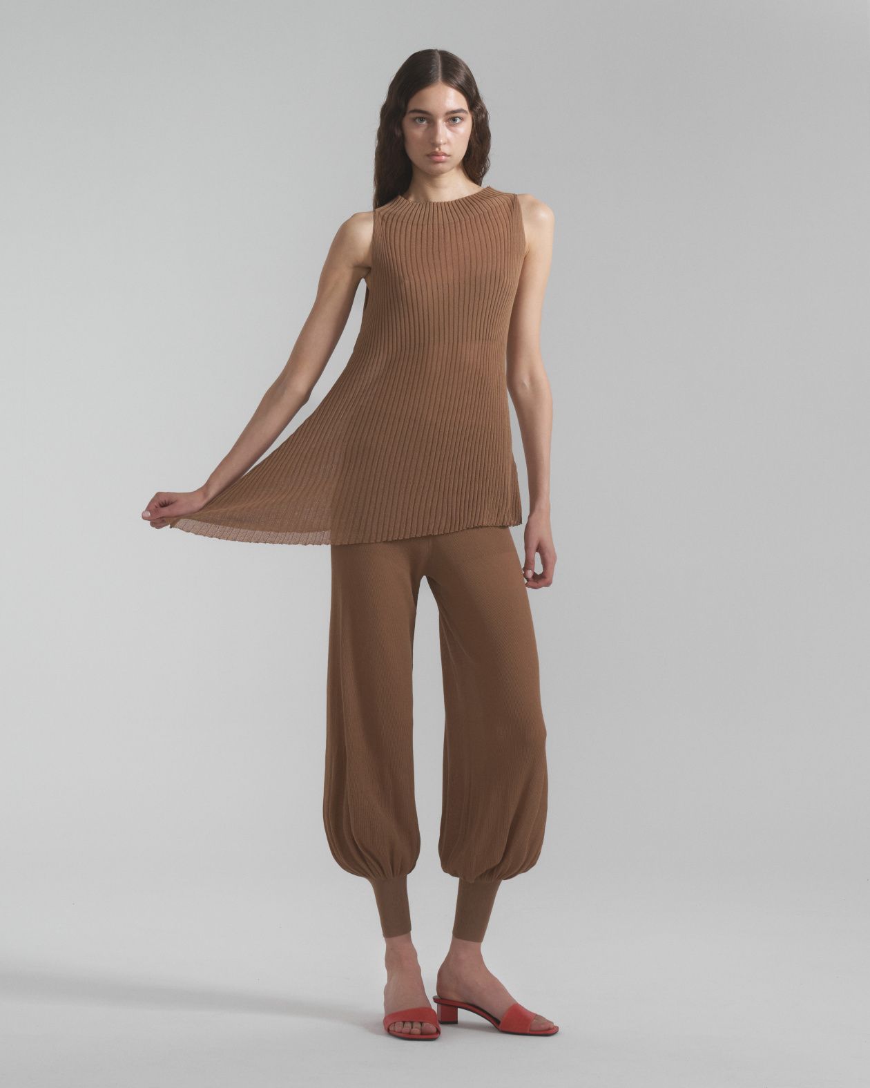 Yasmin wide leg pants with cuff - фото 6