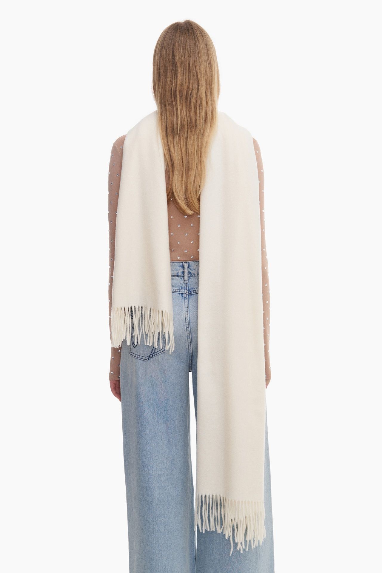 Шарф с бахромой TOPTOP - фото 6