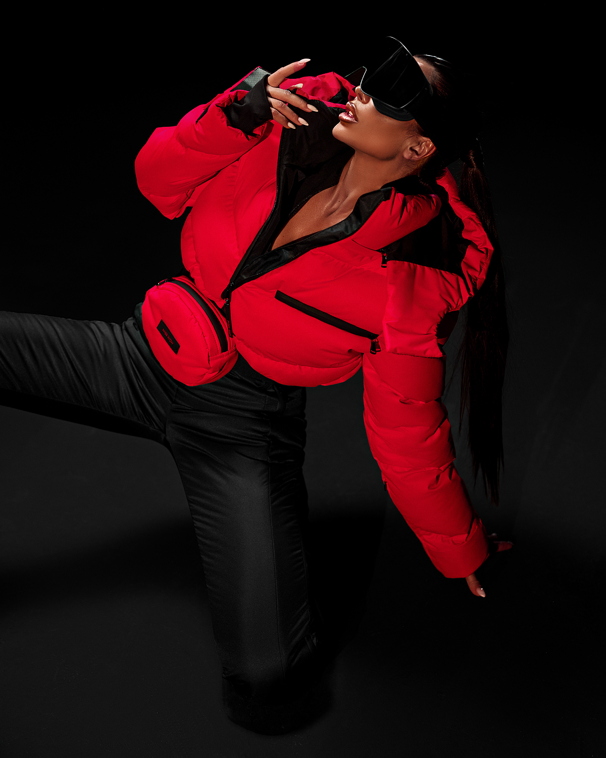 Комбинезон зимний Miss Lollipop RedBlack - фото 4