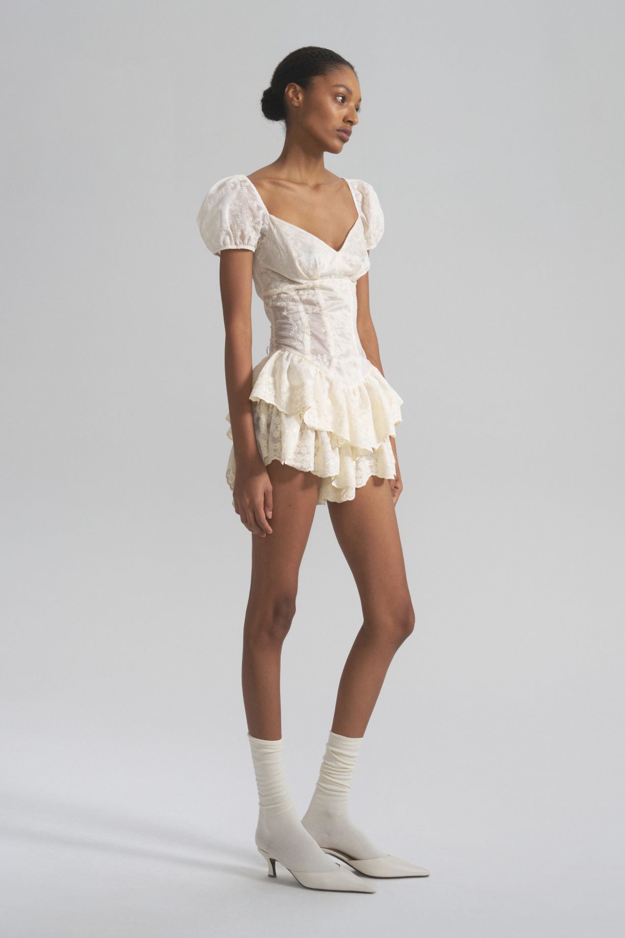 Yvette jumpsuit with openwork embroidery - фото 4