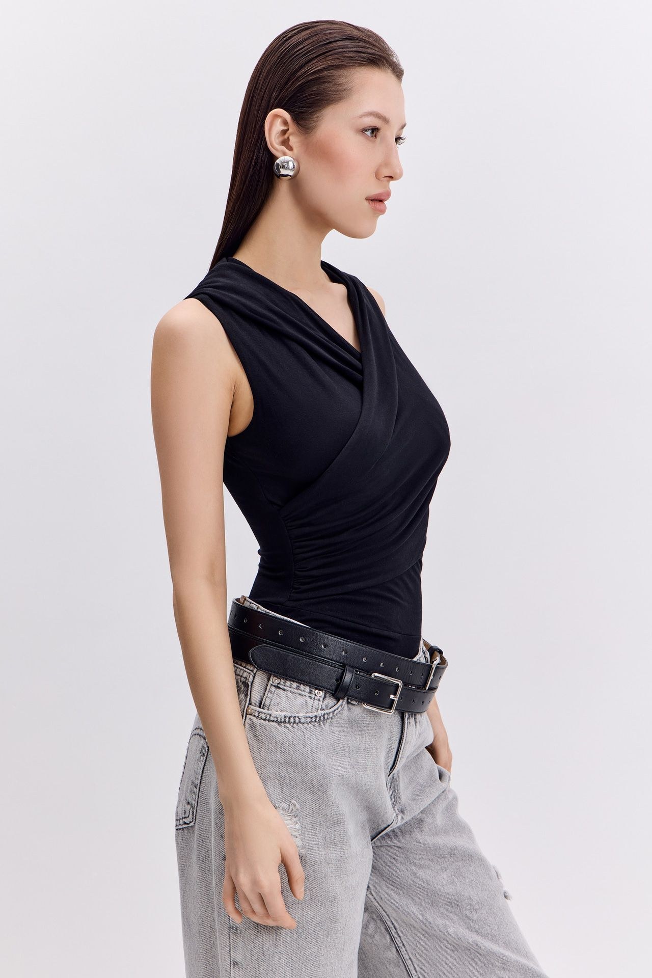 Боди из смесовой вискозы TOPTOP - фото 5