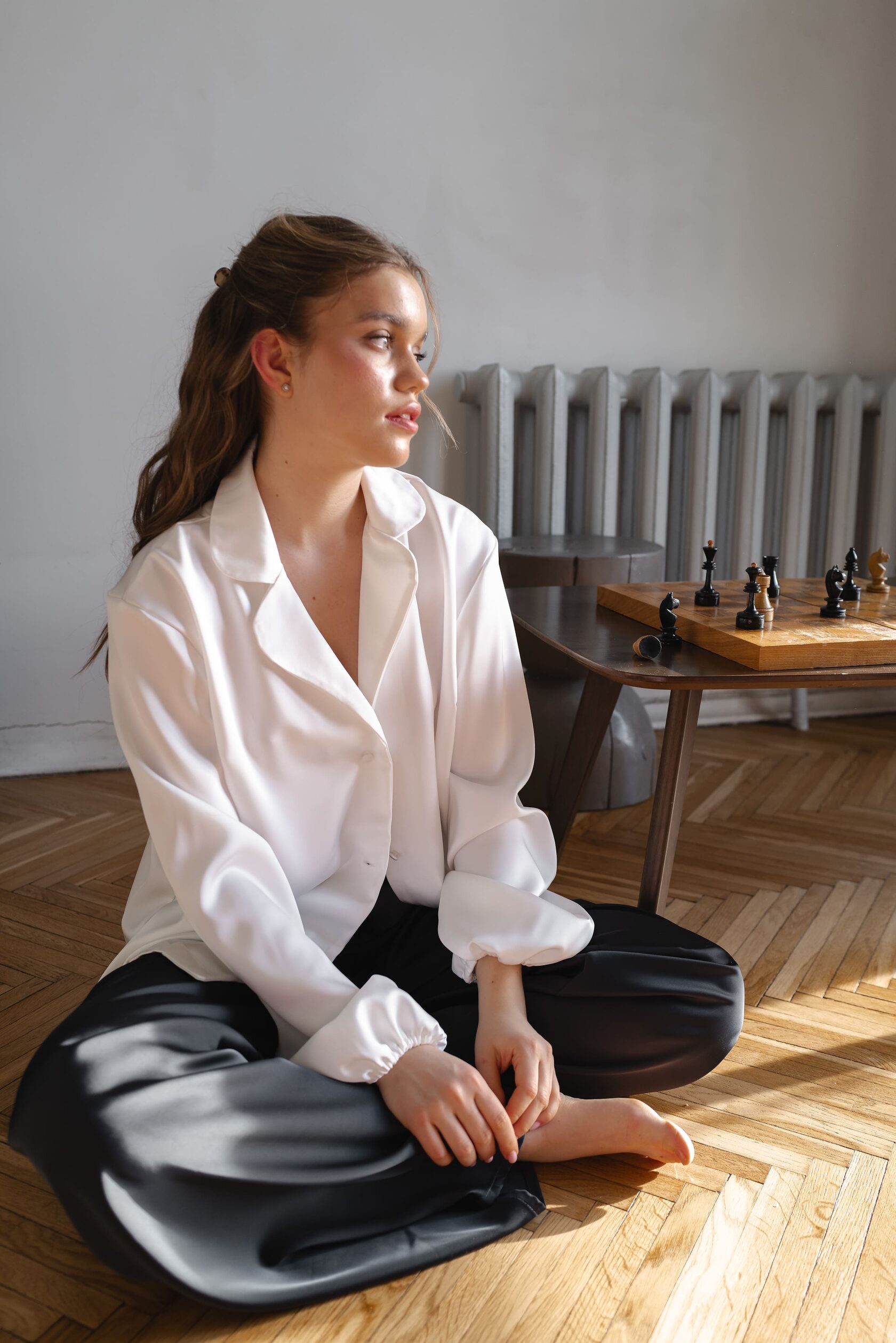 CITY SATIN / РУБАШКА MILK - фото 6