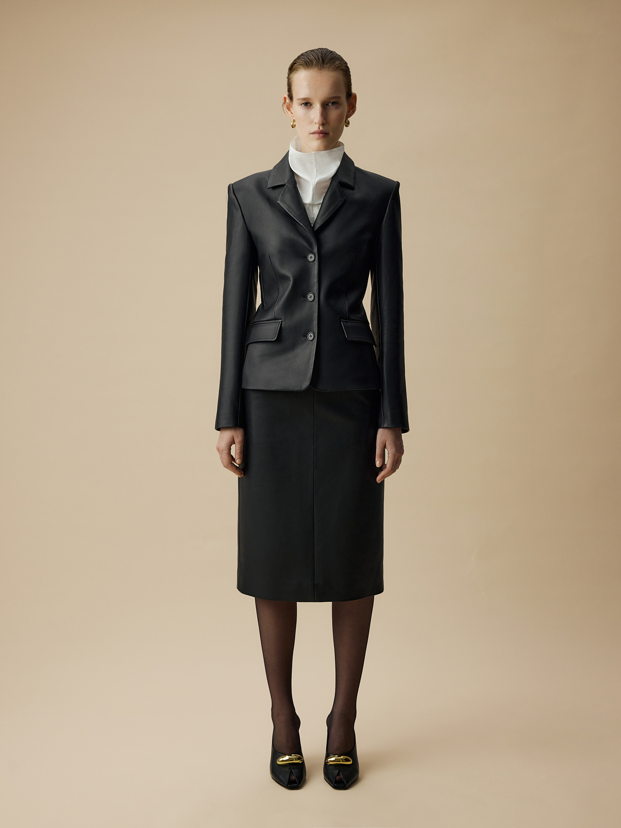 Waisted blazer with buttons — Bats