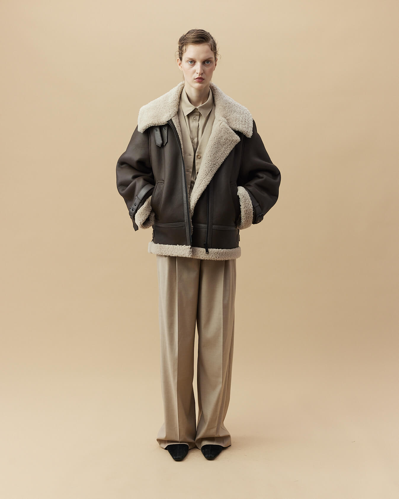 Shearling Coach in Chocolate — Bats