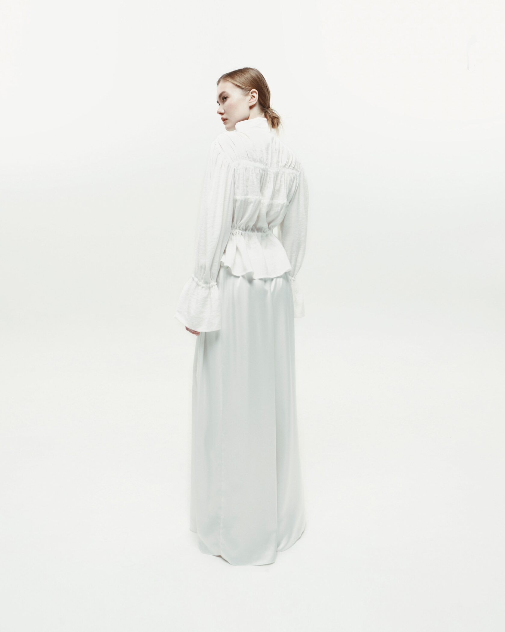 CLASSIC LACE-UP blouse - фото 3