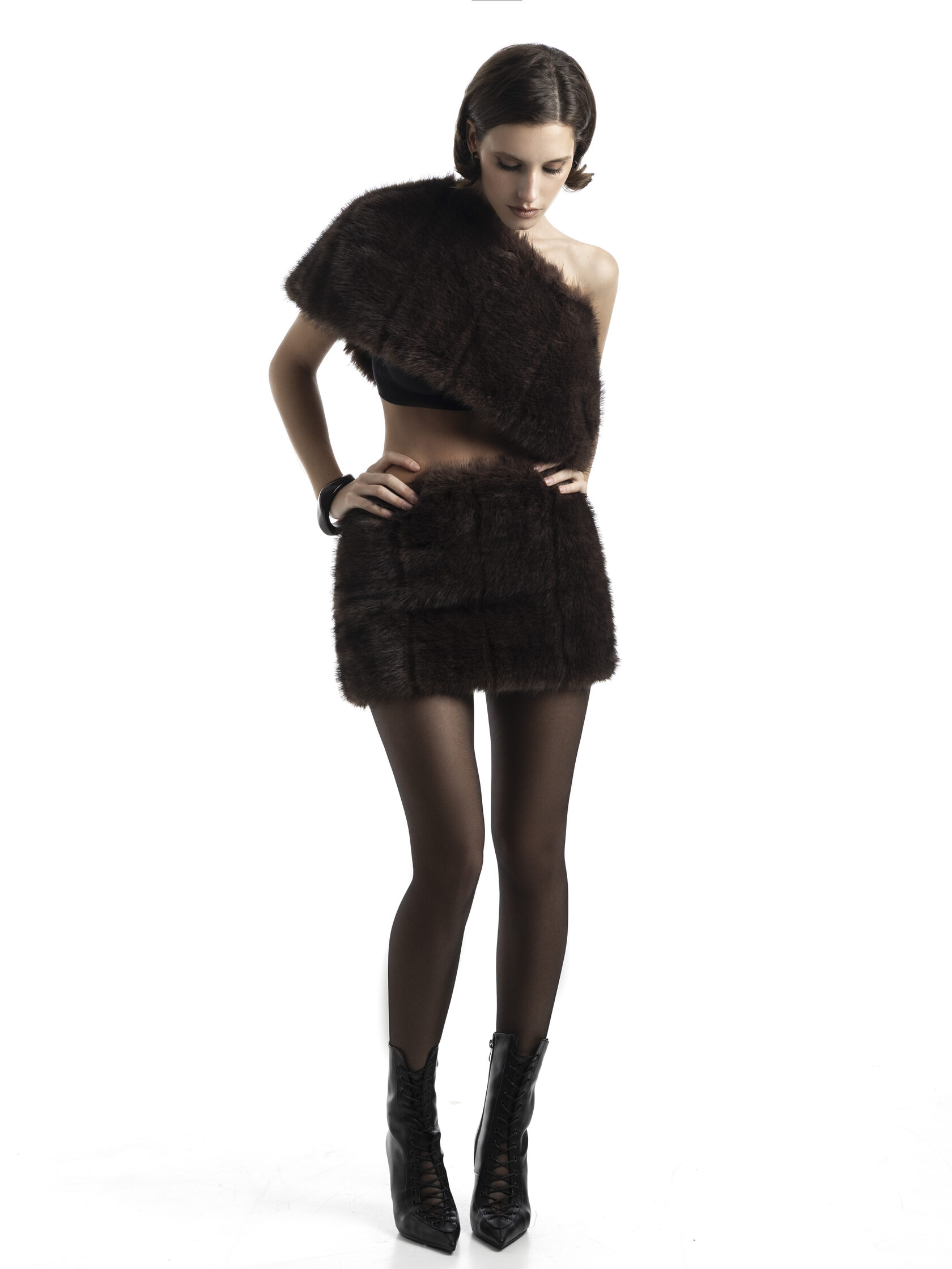 FUR skirt - фото 4