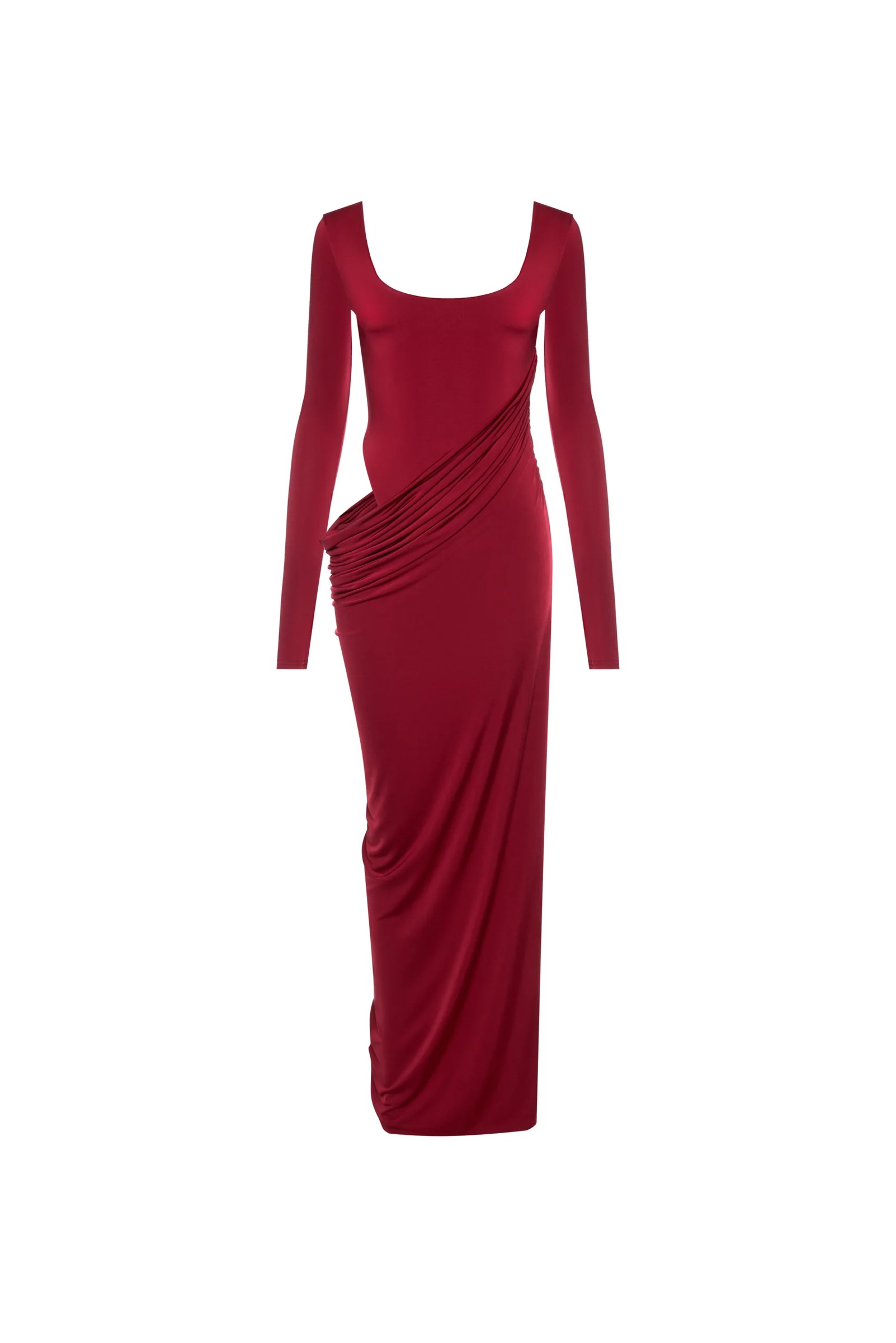 Платье Wave Sleeve Bordo — Encelade