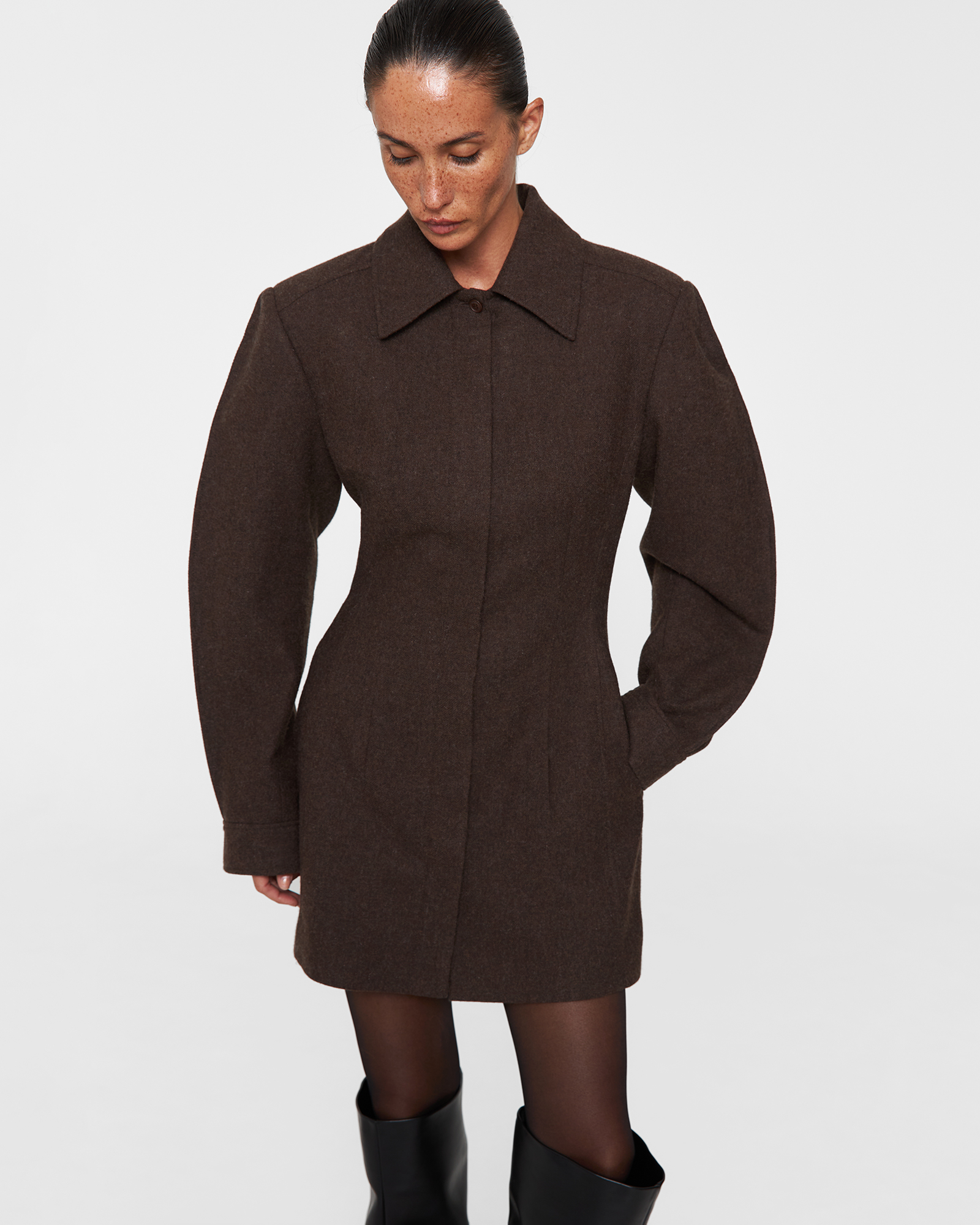 рубашка со съёмным бантом - фото 5
