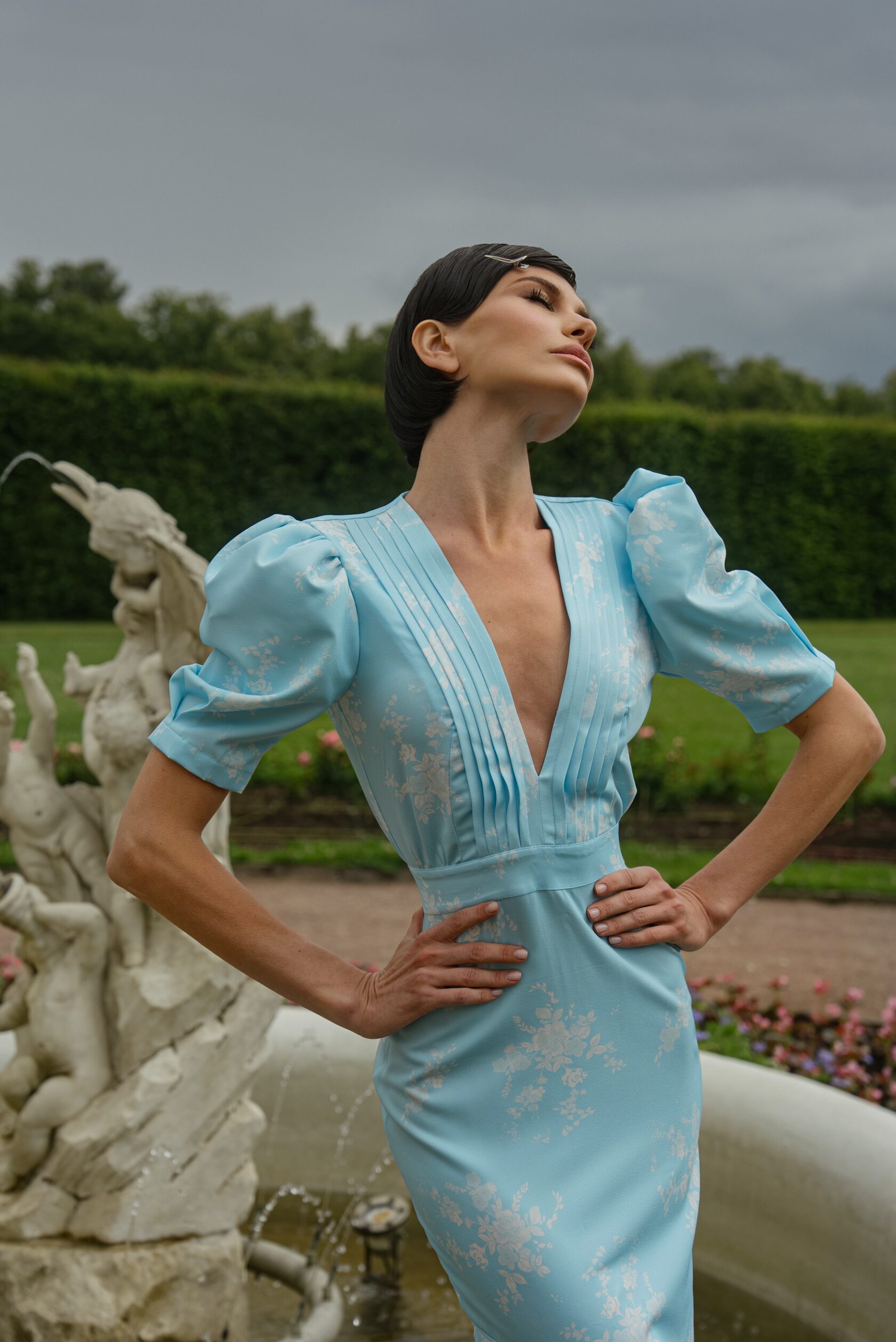 Платье "Прованс" голубое — Alani Couture