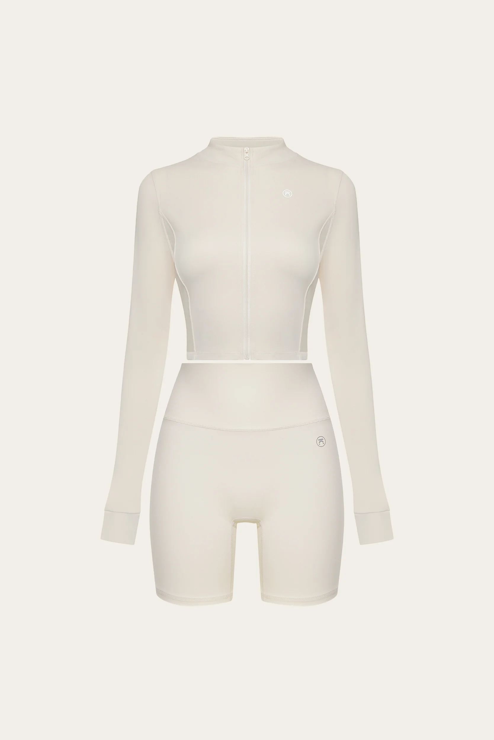 Шорты 01 Classic & Рашгард 02 Cropped Antique White — GoBuns